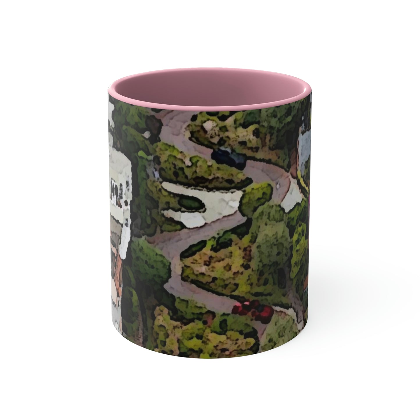 Accent Coffee Mug, 11oz ... A Crazy Street ... 'Eight Winding Curve-Switchbacks' ... "Lombard Street, San Francisco, CA' ... Family Archives: 1970's ... Original Works ...