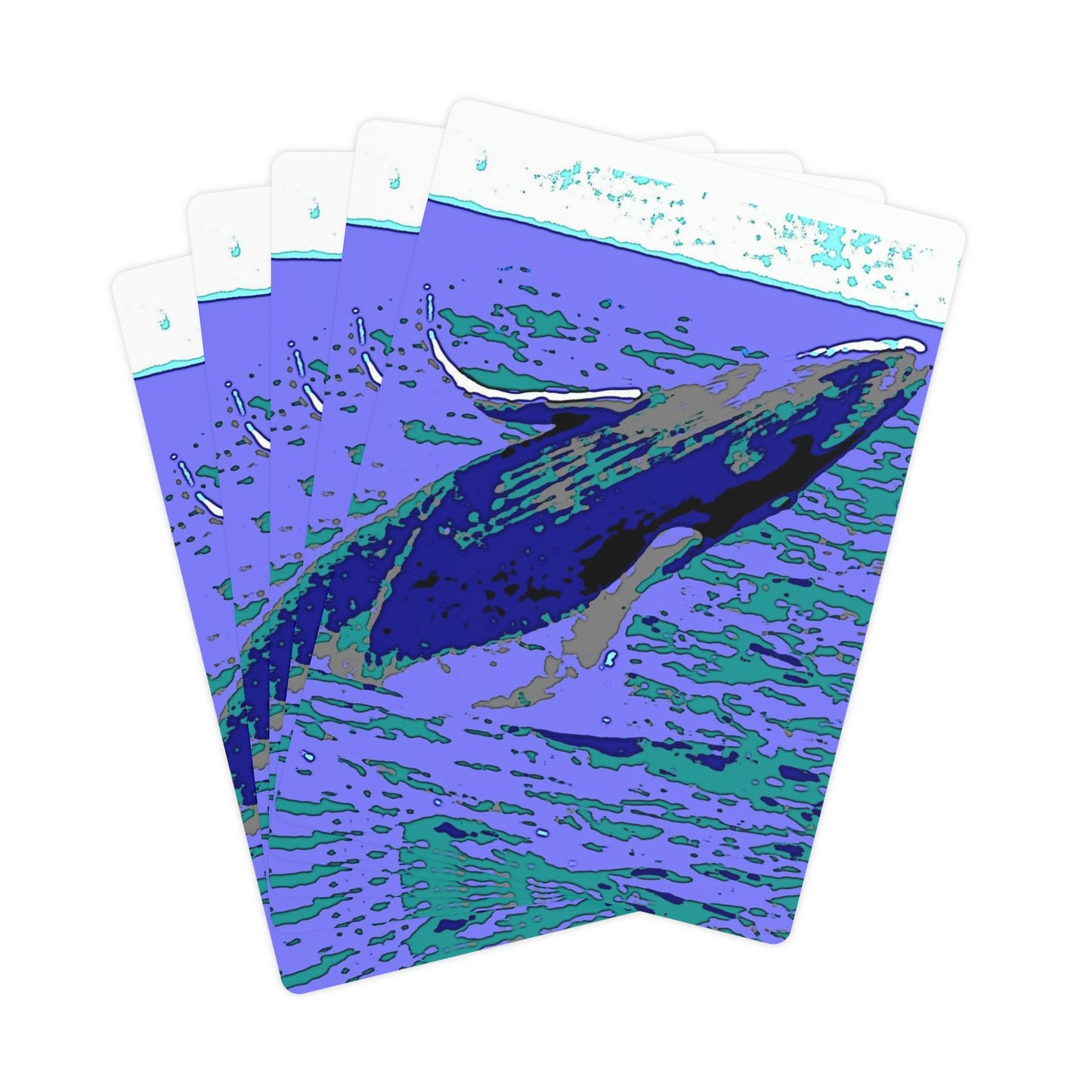 Poker Cards ... Baby Humpback Breaching ... Maui, HI: April 2022 ... "Family Archives: KPH" ... Original Works ...