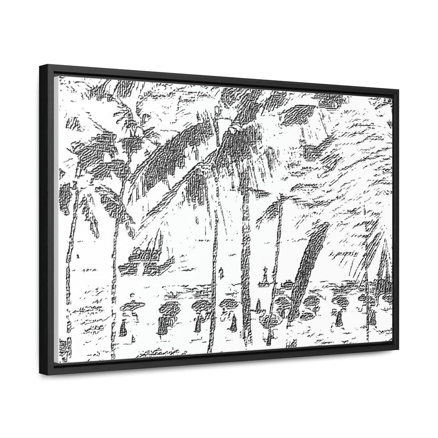 Gallery Canvas Wraps, Horizontal Frame ... "The Royal Hawai'ian: Waikiki Beach_Beach" ... Honolulu, HI ... Ocotber 2014 (Halloween) ... Original Works ...