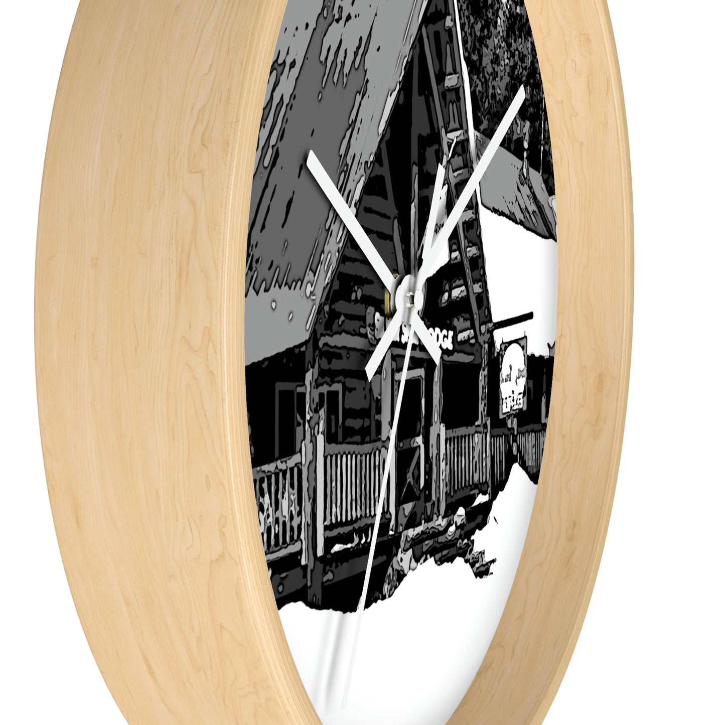 Wall clock ... A Beautiful Lodge & Back-Country Outfitter In A Mountain Town ... 'Dixie, Idaho, November 2022' ... Original Works ...