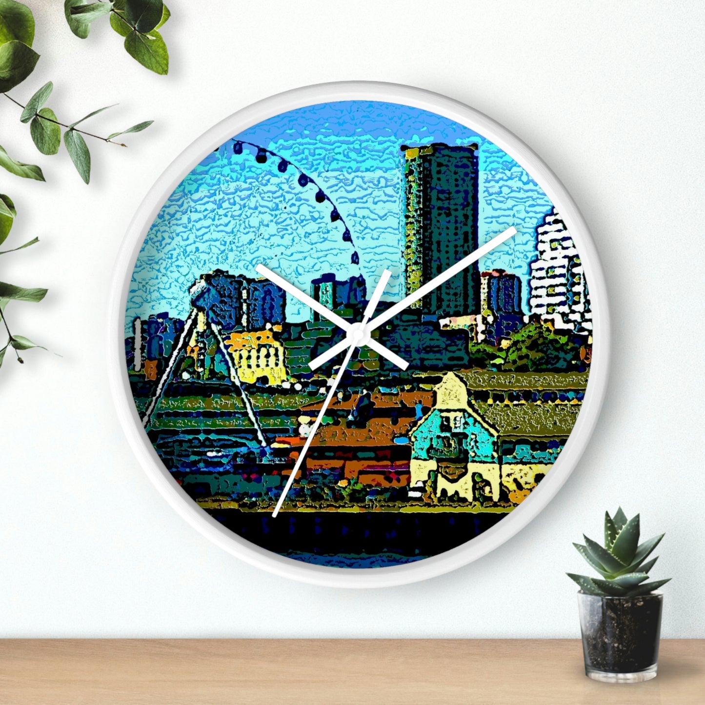 Wall clock ... That Classic Wheel ... 'Seattle's Wheel' ... & An Old Classic Waterside Vendors ...  'Family Archives' ... Original Works ...