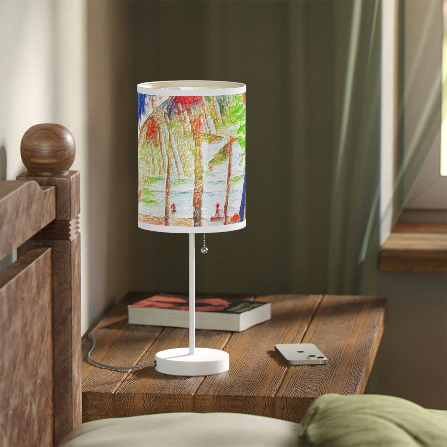 Lamp on a Stand, US|CA plug ... "The Royal Hawai'ian: Waikiki Beach_Beach" ... Honolulu, HI ... Ocotber 2014 (Halloween) ... Original Works ...