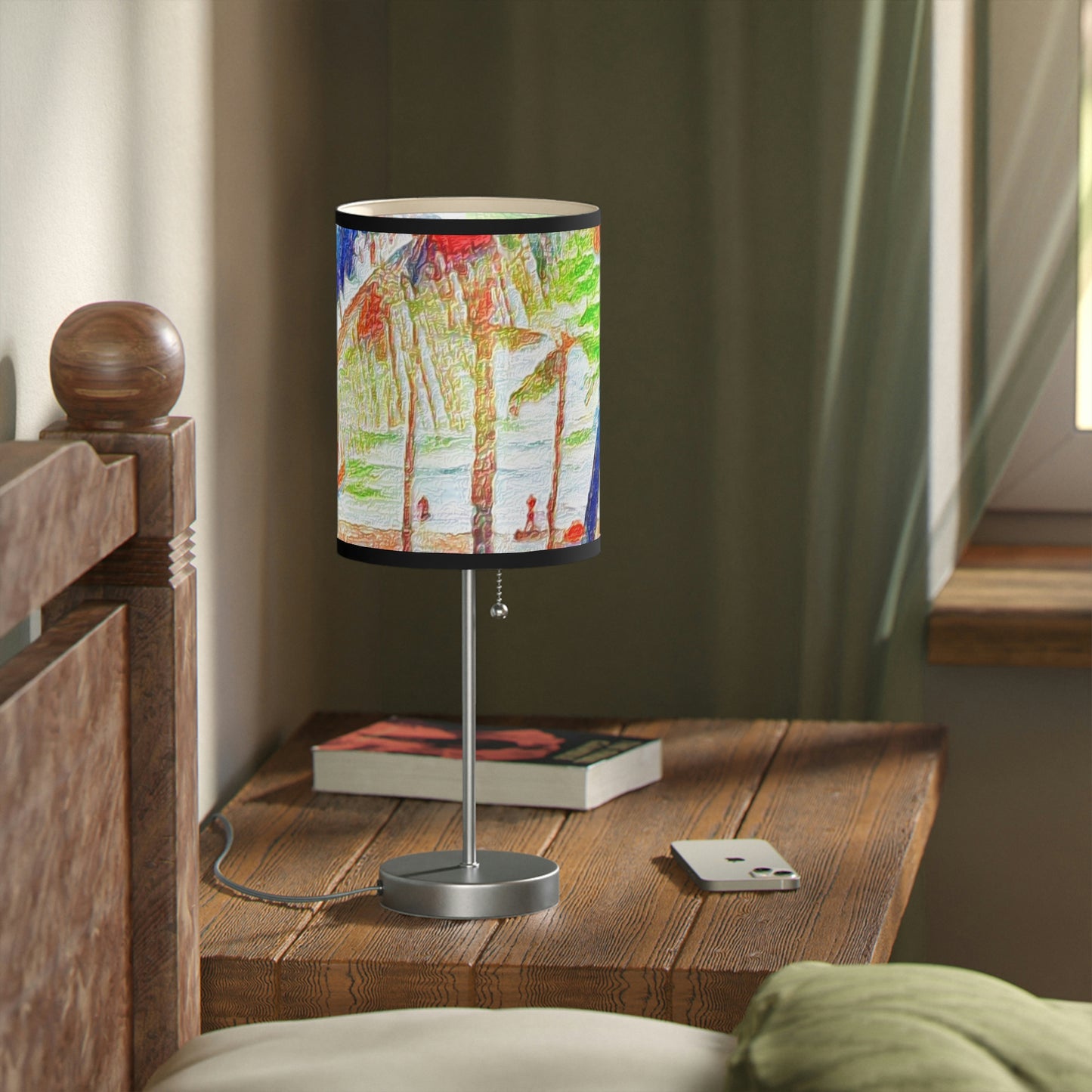 Lamp on a Stand, US|CA plug ... "The Royal Hawai'ian: Waikiki Beach_Beach" ... Honolulu, HI ... Ocotber 2014 (Halloween) ... Original Works ...
