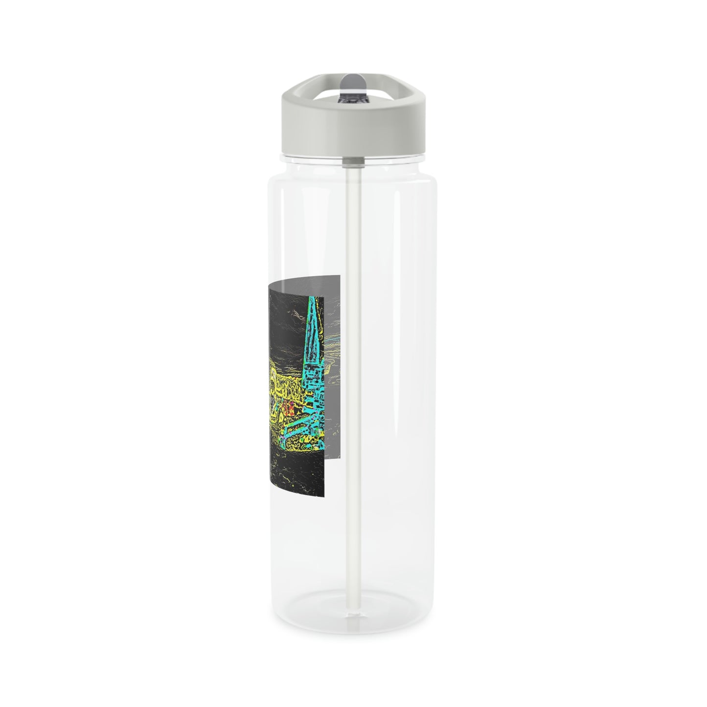 Tritan Water Bottle ... "Snow Vehicle In Snow Storm At-Rest" ... Circa 12Mar23 ... Central Idaho ... 18-Hours Rendering Time: Original Works ...