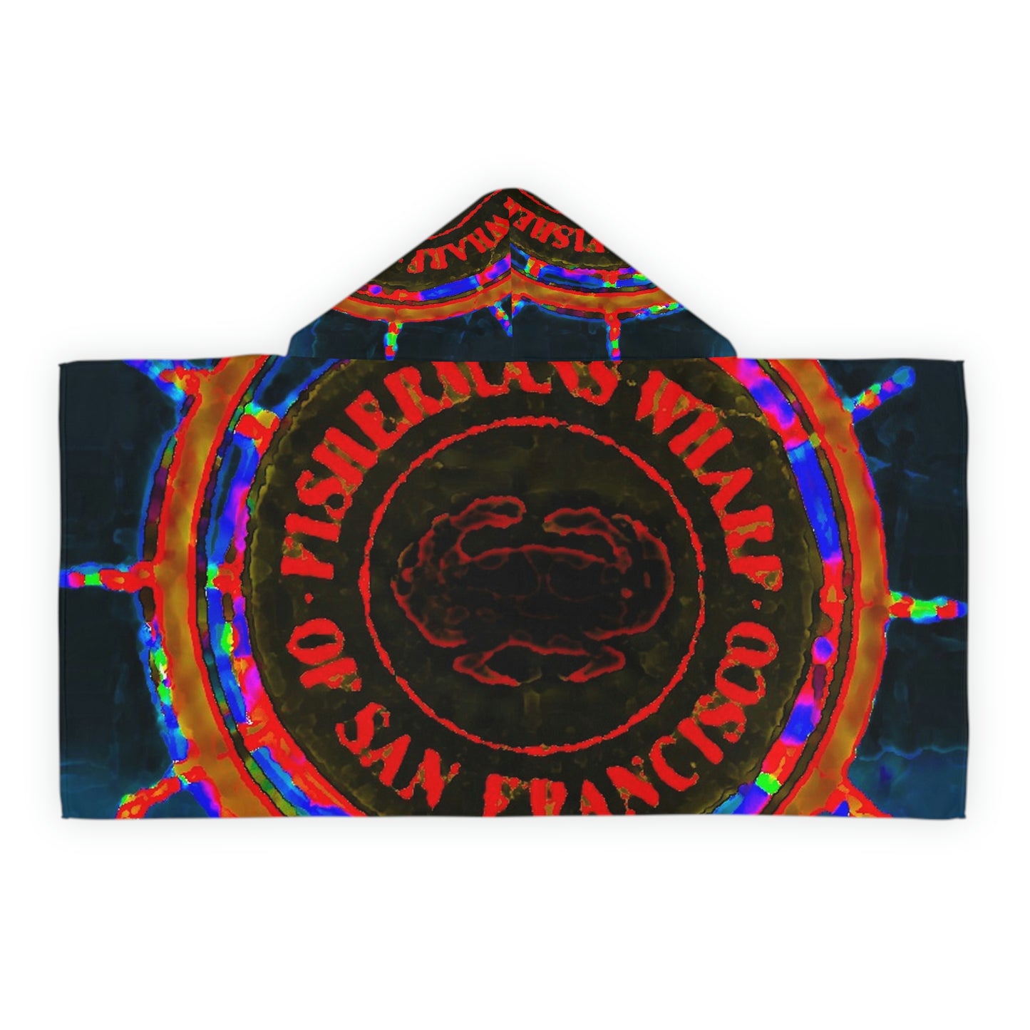 Youth Hooded Towel ... "No.9 Fishermen's Grotto - Fishermen's Wharf, SF, California" ... Family Archives: 1970's ... Original Works ...