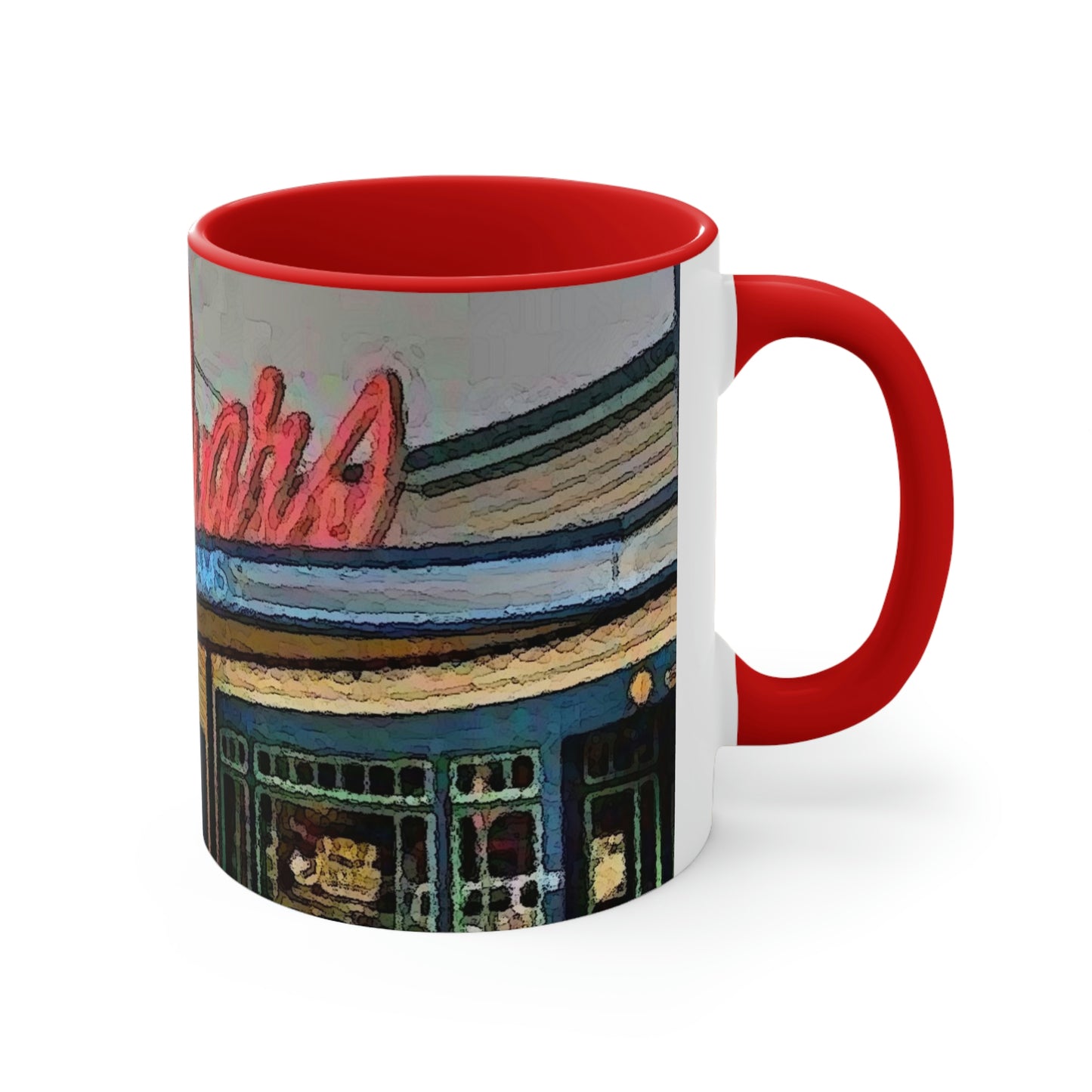 Accent Coffee Mug, 11oz ...  In-A-Hurry & Stressed? ... Remember: Keep "Clam" ... Clam_Happy ...  'Ivars: Seattle Waterfront' ... Personal Archives ... Original Works ...