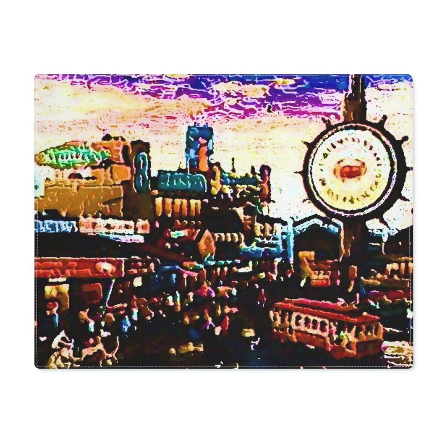 Placemat, 1pc ...  "No.9 Fishermen's Grotto - Fishermen's Wharf, SF, California" ... Family Archives: 1970's ... Original Works ...
