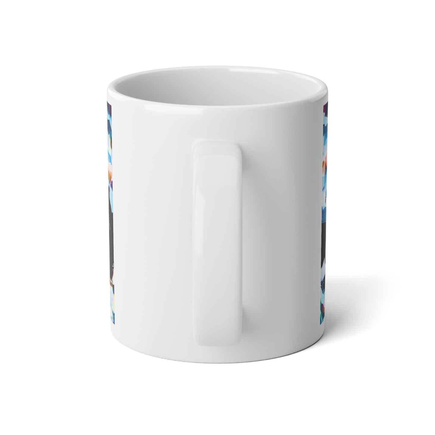 Jumbo Mug, 20oz ... After An Intense Snow Storm ... 'Digging Out' ... A Vehicle & Cabin "In The Mountains" ... March 2023 ... Original Works ...
