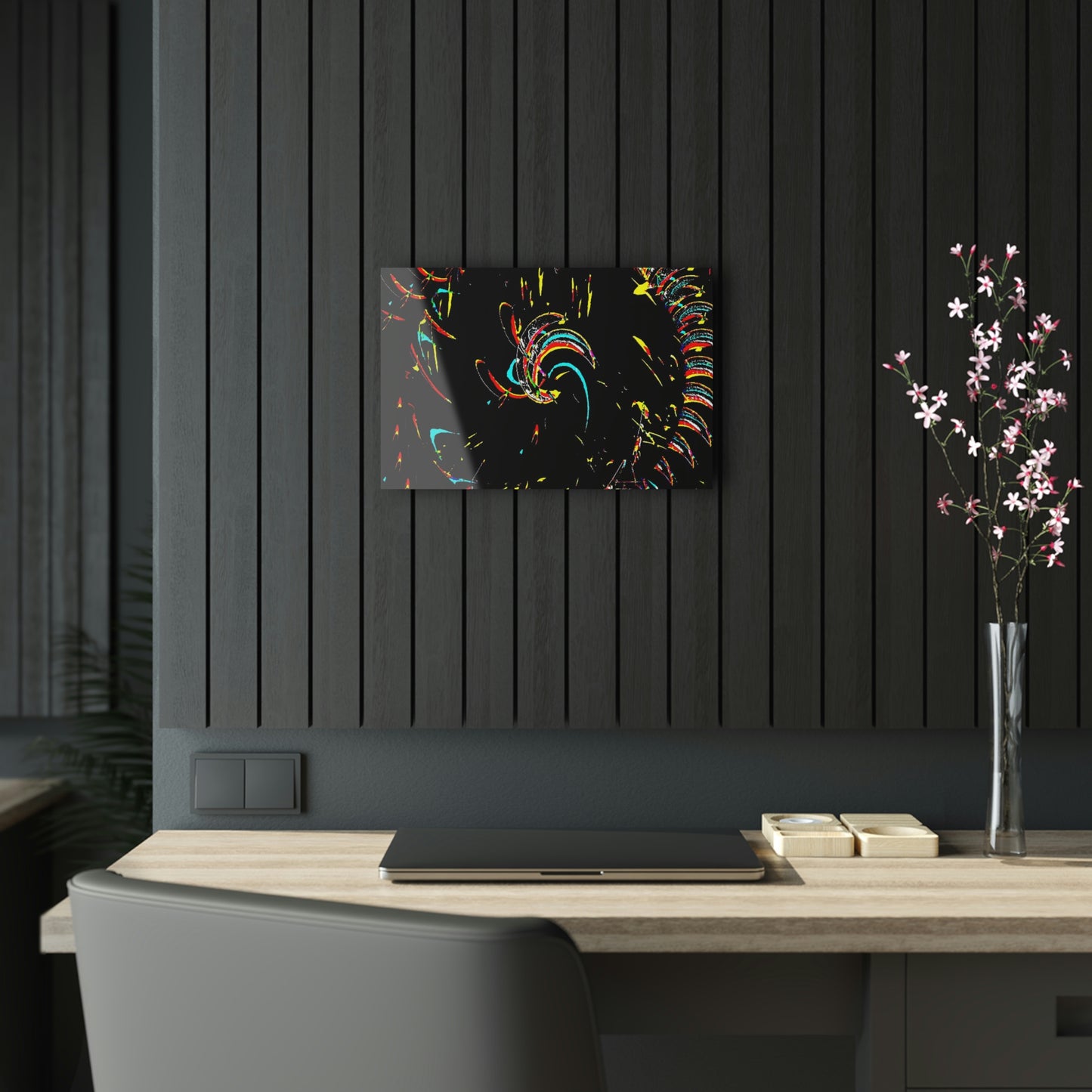 Acrylic Prints ... "Waning Moon" ... Central Idaho ... October 2022 ... Rendering Time: 22 Hours ... Original Works ...
