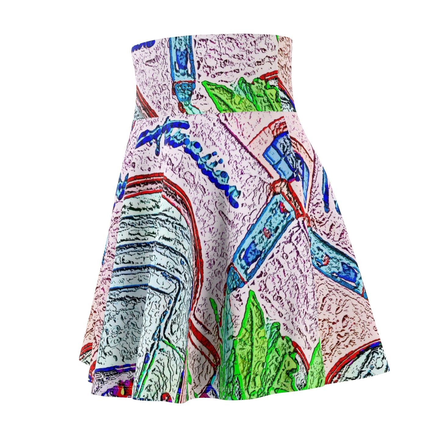 Women's Skater Skirt ... "La Grande Entree" At: 'The Pink Palace' ... The Royal Hawai'ian ... Honolulu, HI ... '27Oct2014' ... Original Works ...
