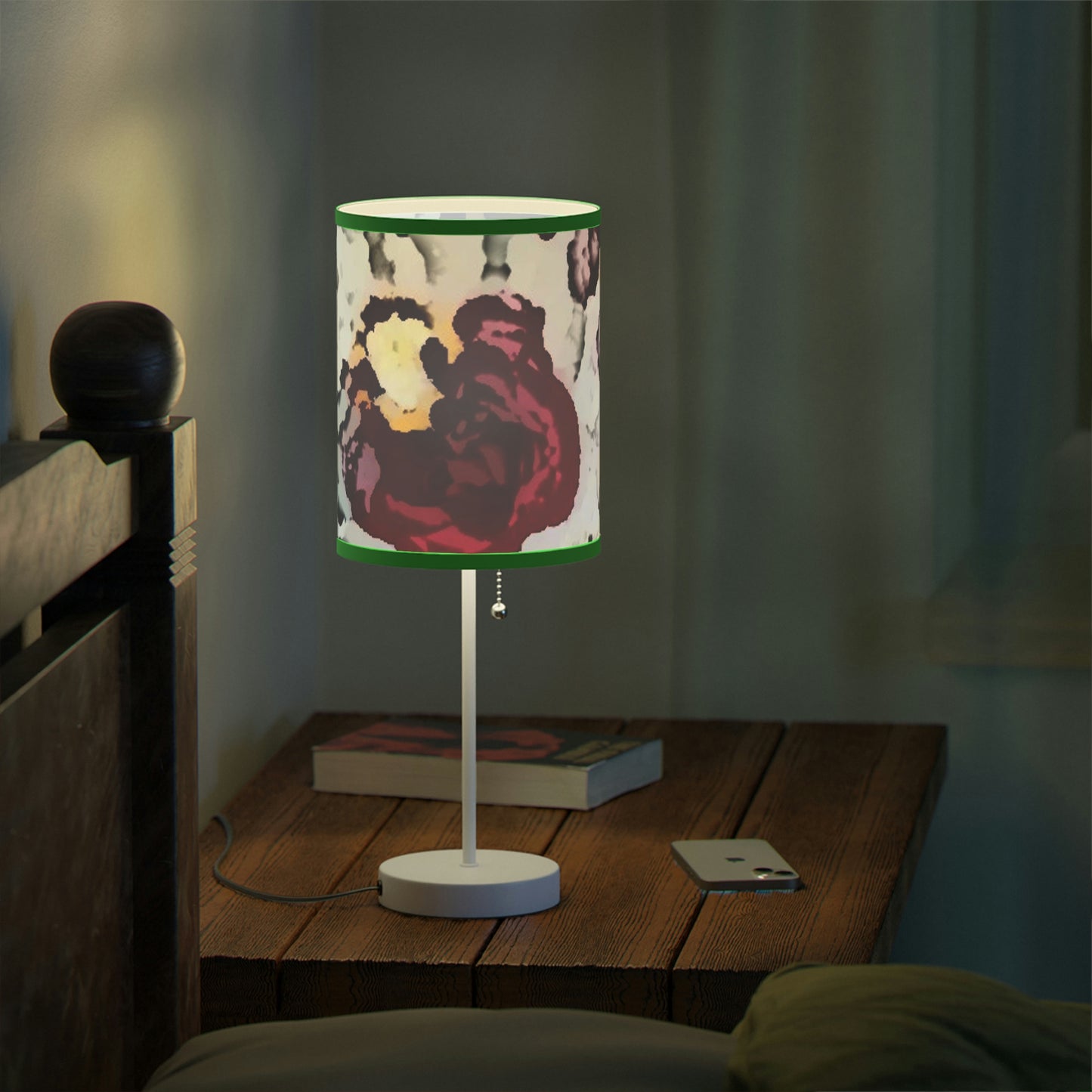 Lamp on a Stand, US|CA plug ... "A Friendly Flower" ... Pointsettia 'Pointing' ... Original Works ... (Supplied Photograph) ...