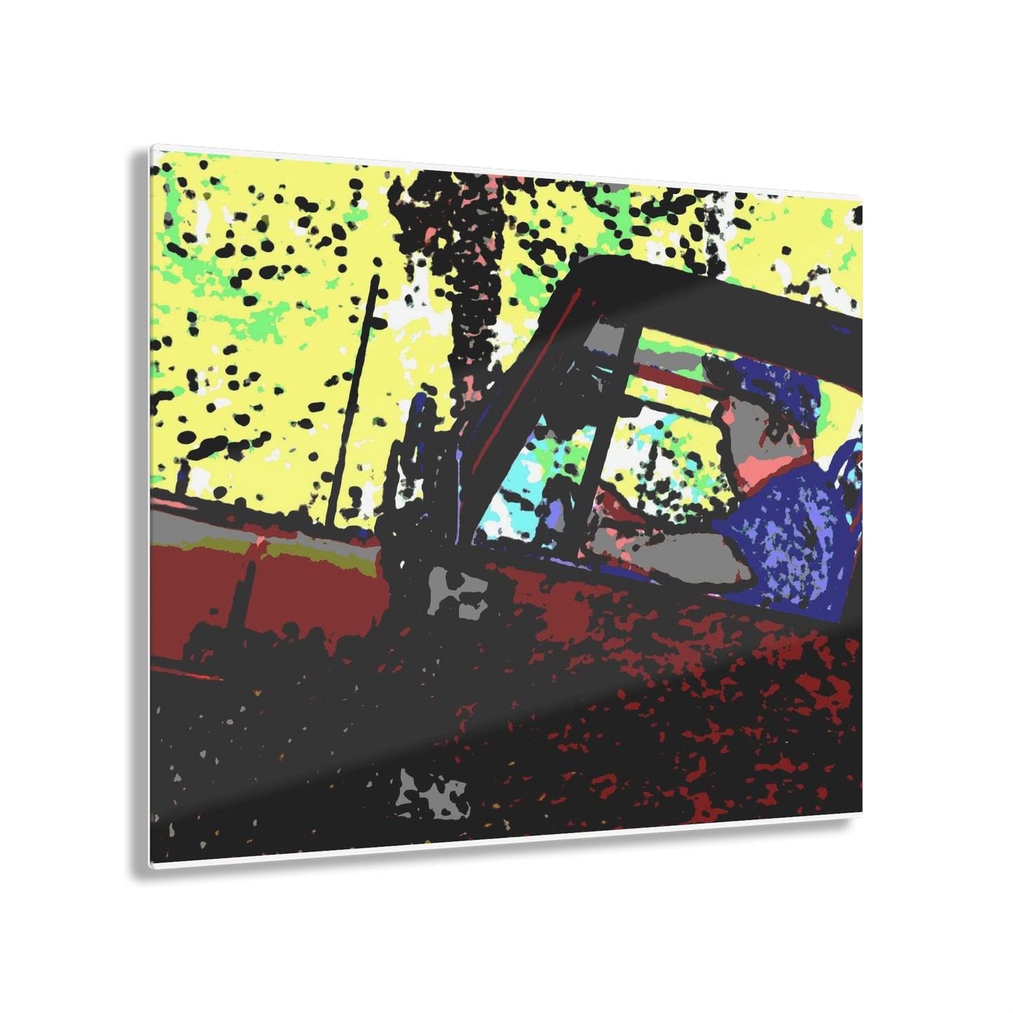 Acrylic Prints ... "Jeep & Bronco-Bustin'-It Up The Mountain Road"  ... Spring 2021 ... Rhett Creek, Idaho ... Original Works ...