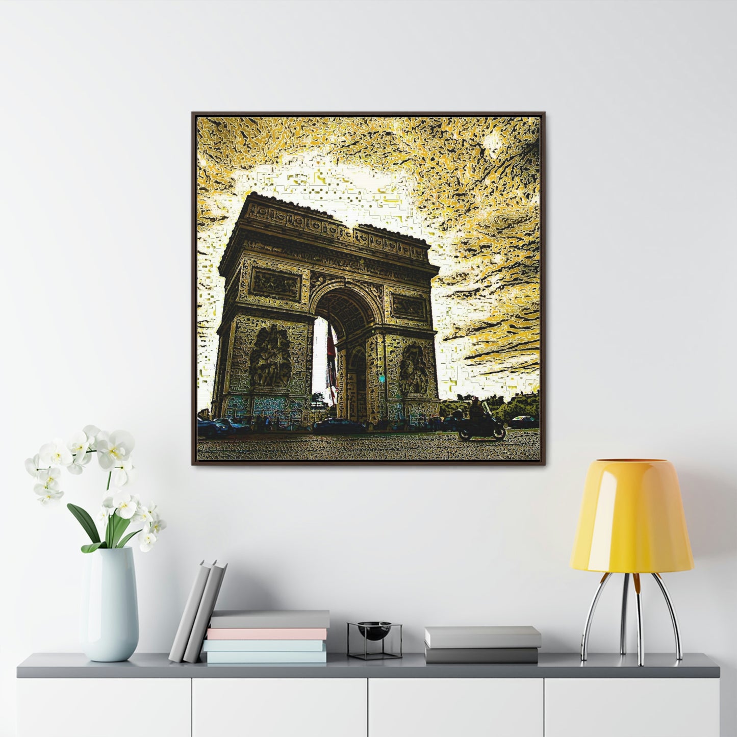 Gallery Canvas Wraps, Square Frame ...  L'Arc de Triomphe ... 'Barbara Joan Bonnell-Holt Photo' ... Circa 1972 ... Oringinal Works ...