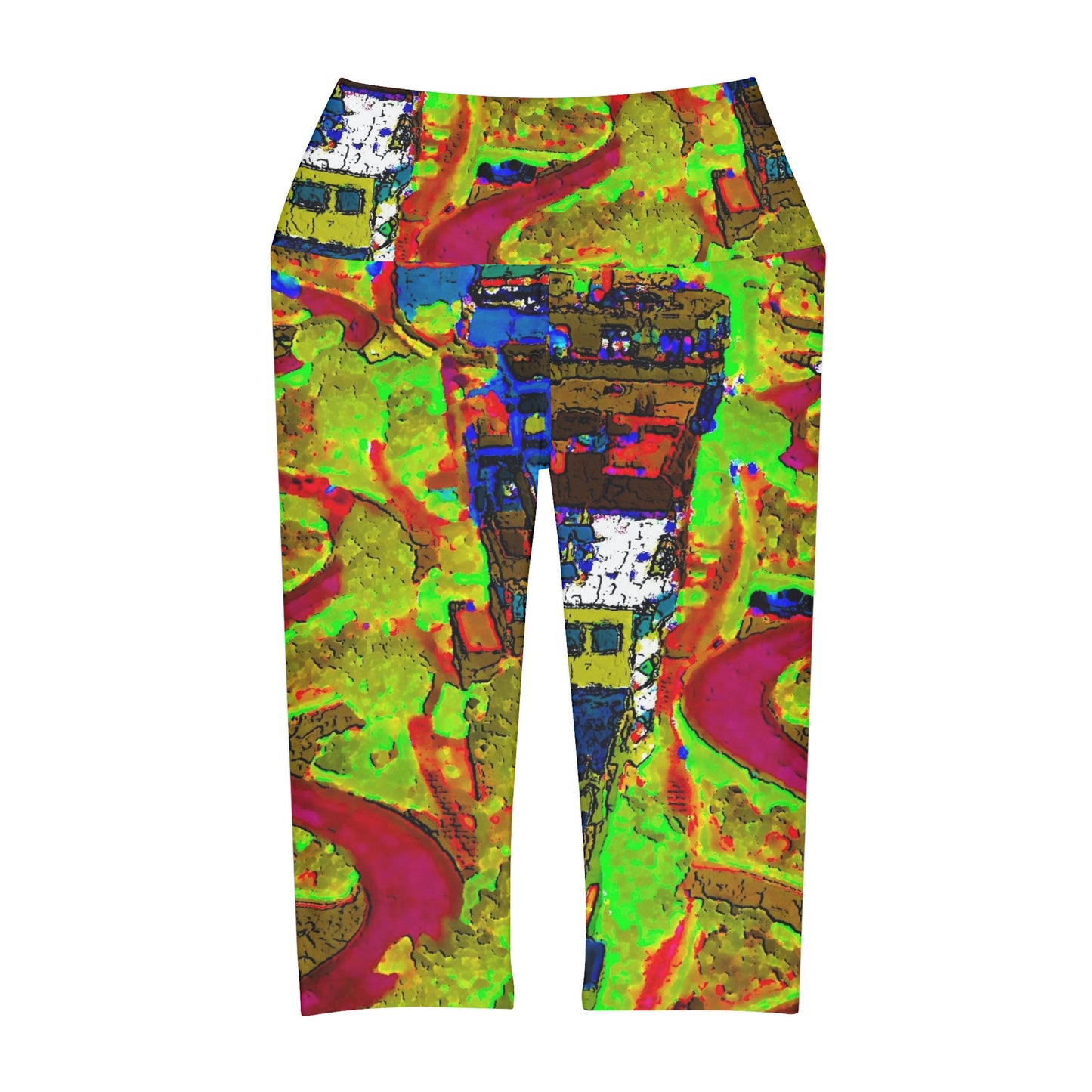 Yoga Capri Leggings ... A Crazy Street ... 'Eight Winding Curve-Switchbacks' ... "Lombard Street, San Francisco, CA' ... Family Archives: 1970's ... Original Works ...