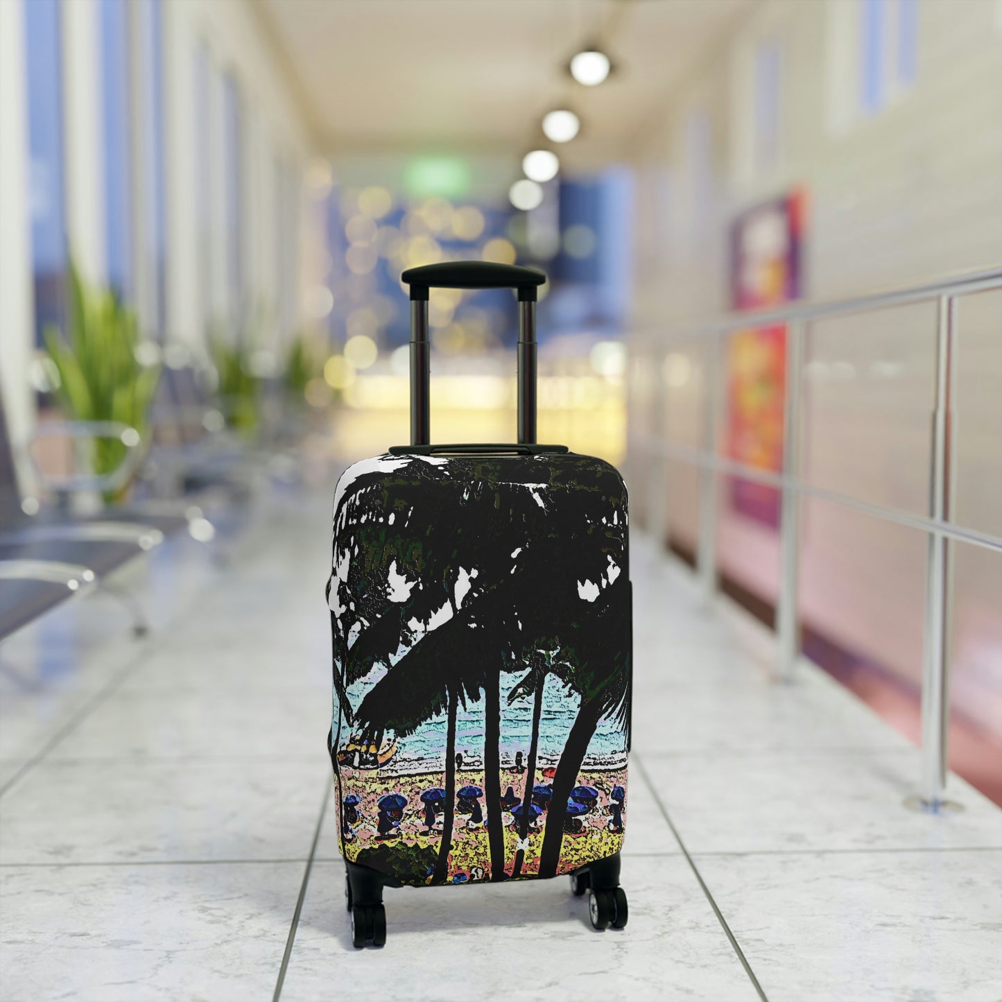 Luggage Cover ... "A Beautiful Beach Amongst The Palms" ... The Outrigger Waikiki, Honolulu, Oahu ... Original Works ...