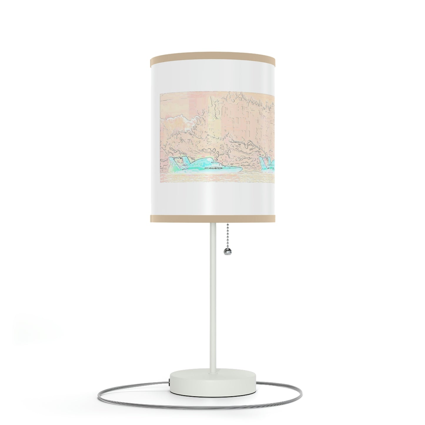 Lamp on a Stand, US|CA plug ... Seattle Columbia Cup On Lake Washington ... "Dave Wilcox Heads For The Win" ... Associate Gift-Photo ... Original Works ...