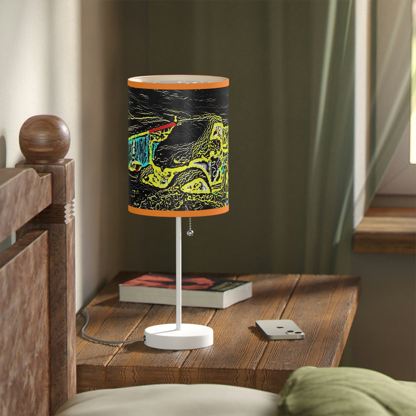 Lamp on a Stand, US|CA plug ... "Snow Vehicle In Snow Storm At-Rest" ... Circa 12Mar23 ... Central Idaho ... 18-Hours Rendering Time: Original Works ...