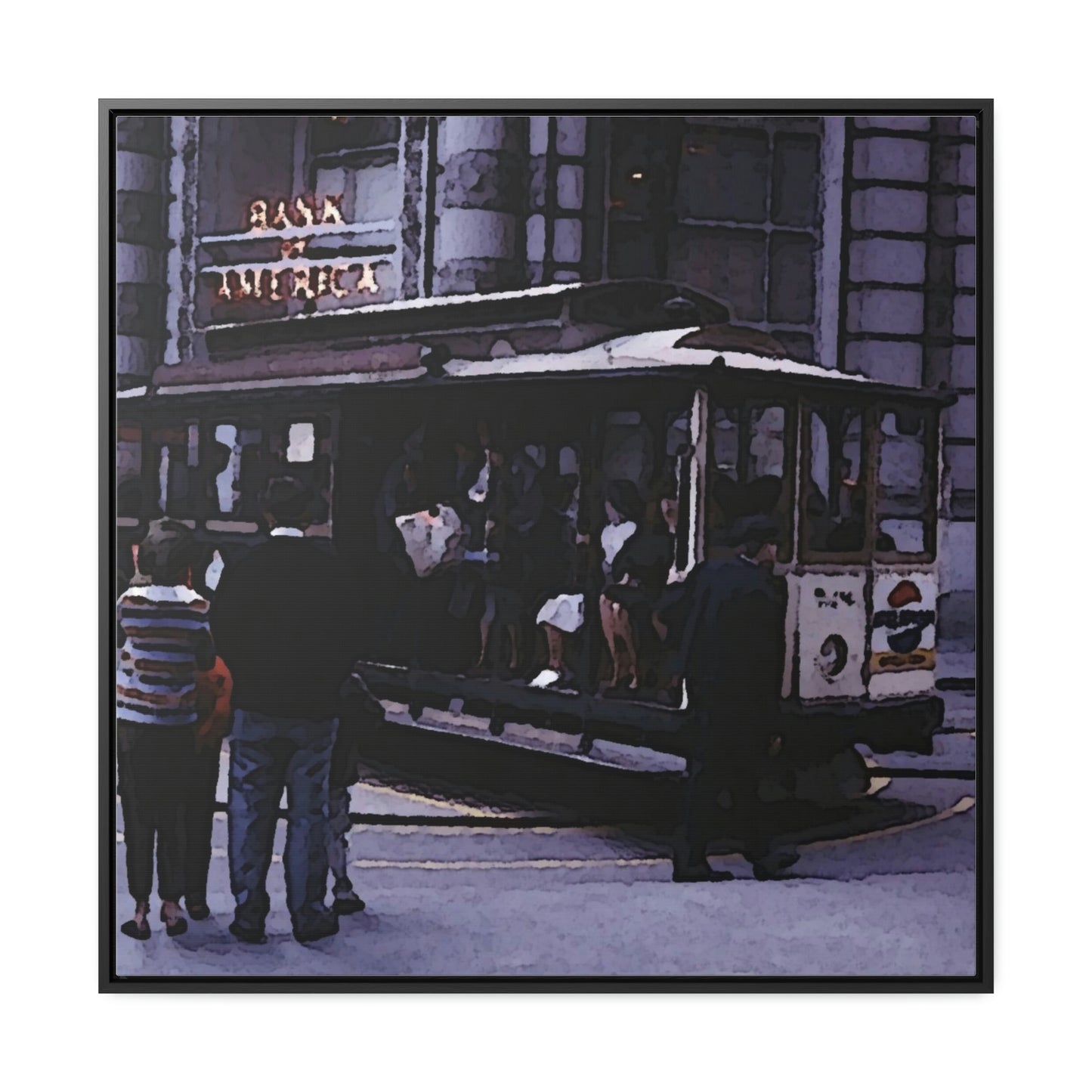 Gallery Canvas Wraps, Square Frame ... San Francisco ... 'Rice-A-Roni-A-San Francisco Treat' ... "A Cable Car Classic" ... Family Archives: 1973 ... Original Works ...