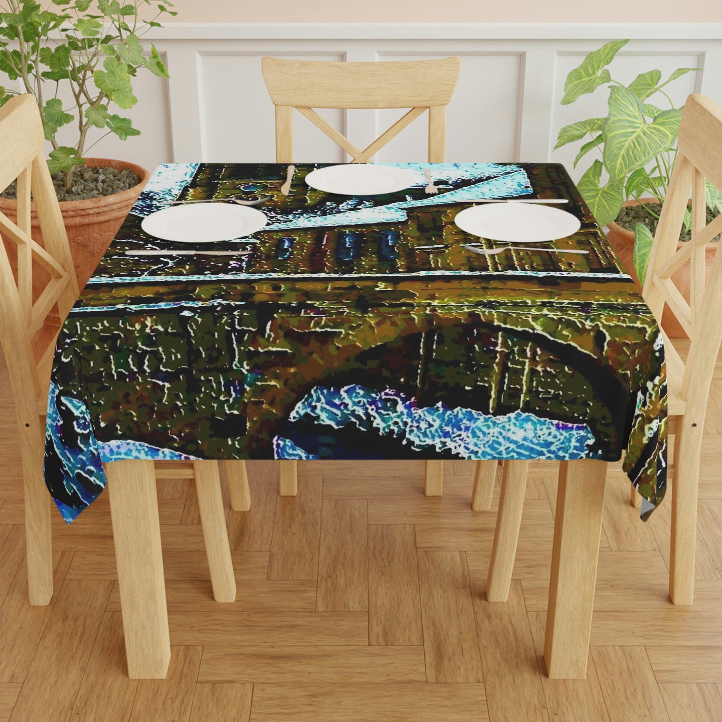 Tablecloth ...  Walikng The Streets & Alleys ... 'Strolling The Canals ... '  ... Original Works  ...
