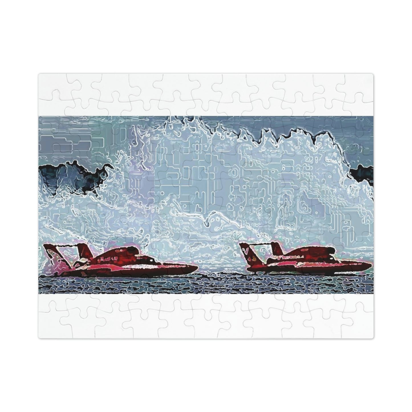 Jigsaw Puzzle (30, 110, 252, 500,1000-Piece) ... Seattle Columbia Cup On Lake Washington ... "Dave Wilcox Heads For The Win" ... Associate Gift-Photo ... Original Works ...
