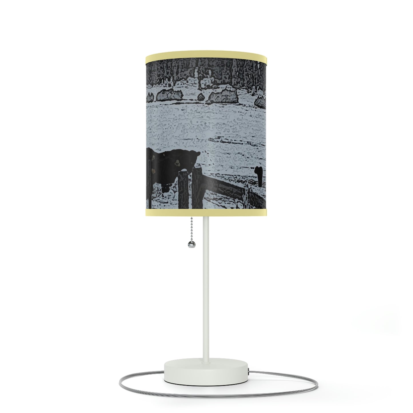 Lamp on a Stand, US|CA plug ... A Quiet Morning ... "Along The Red River & Nature Preserve Plateau" ... Jan23 ... Original Works ...