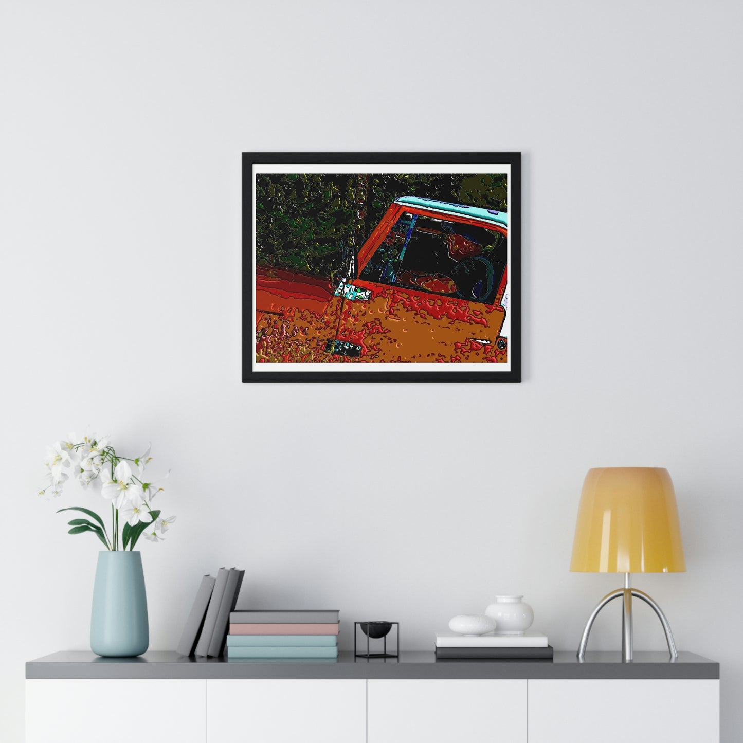 Premium Framed Horizontal Poster ... How-To-Drive-Idaho's-Mountain_Roads ... "Like A Professional" ... "Truckin' Like The Doo-Dah-Man" ...