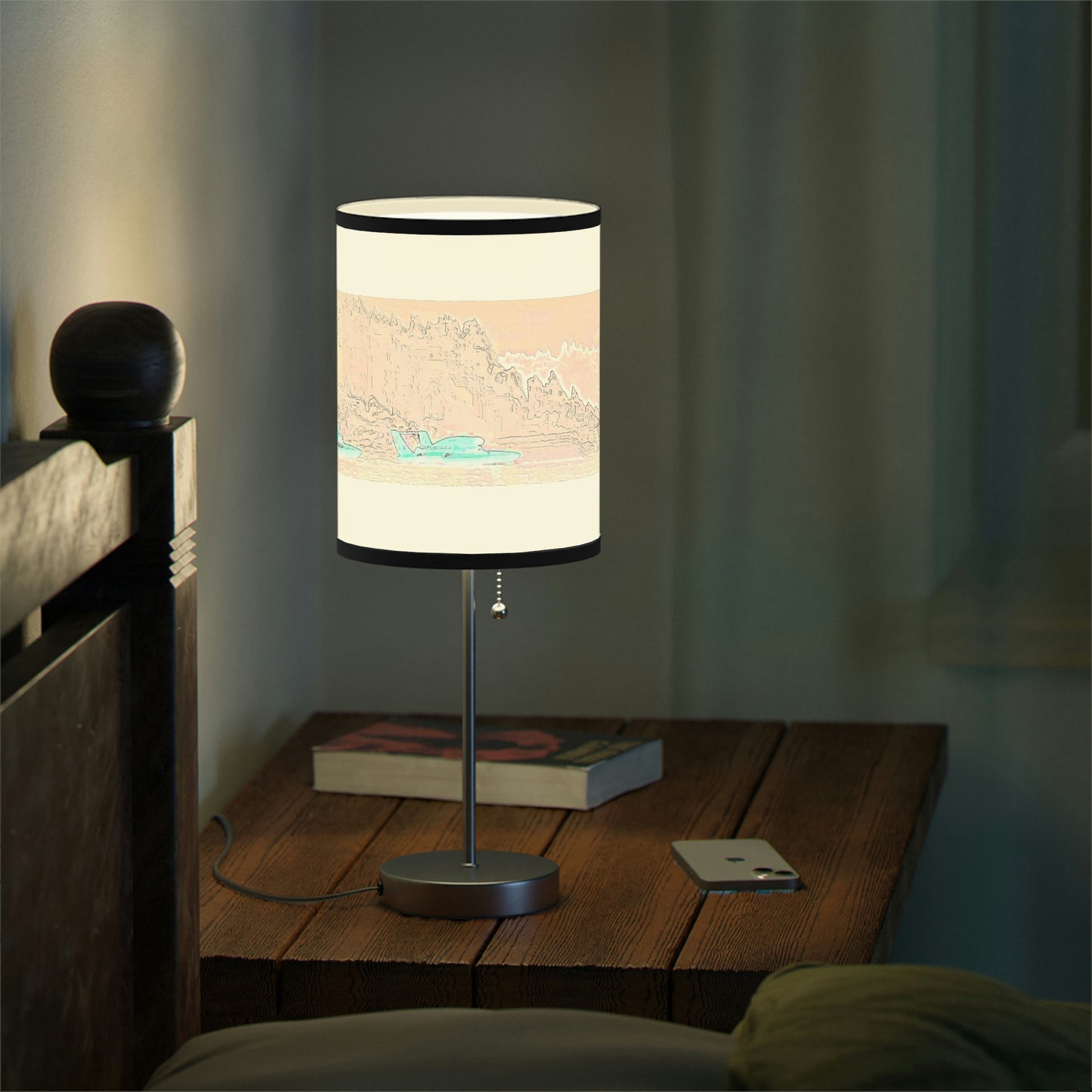 Lamp on a Stand, US|CA plug ... Seattle Columbia Cup On Lake Washington ... "Dave Wilcox Heads For The Win" ... Associate Gift-Photo ... Original Works ...