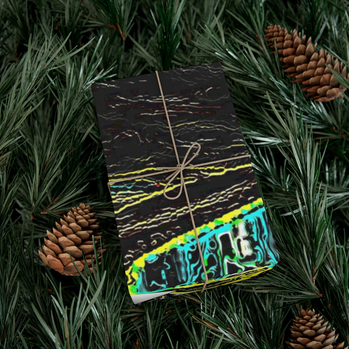 Gift Wrap Papers ... "Snow Vehicle In Snow Storm At-Rest" ... Circa 12Mar23 ... Central Idaho ... 18-Hours Rendering Time: Original Works ...