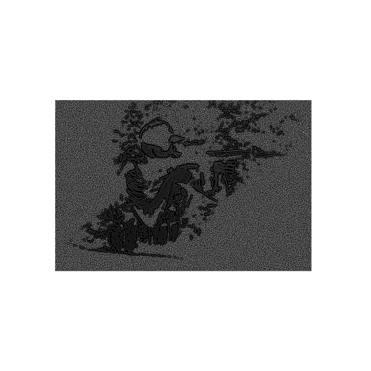 Aluminum Composite Panels ... The Hunter ... "Narows His Sights & Fires" ... April 2022 ... Central Idaho ... Original Works ...