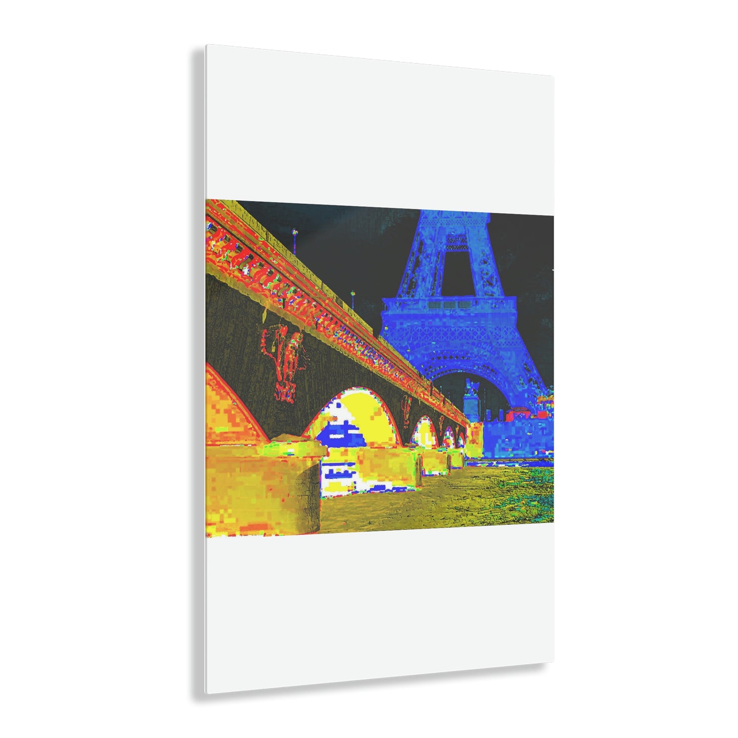 Acrylic Prints ...  Le Tour D'Eiffel ..."Along The Water" ... Barbara Joan Bonnell-Holt ... Le Voyage De Paris: 1972 ... Original Works ...