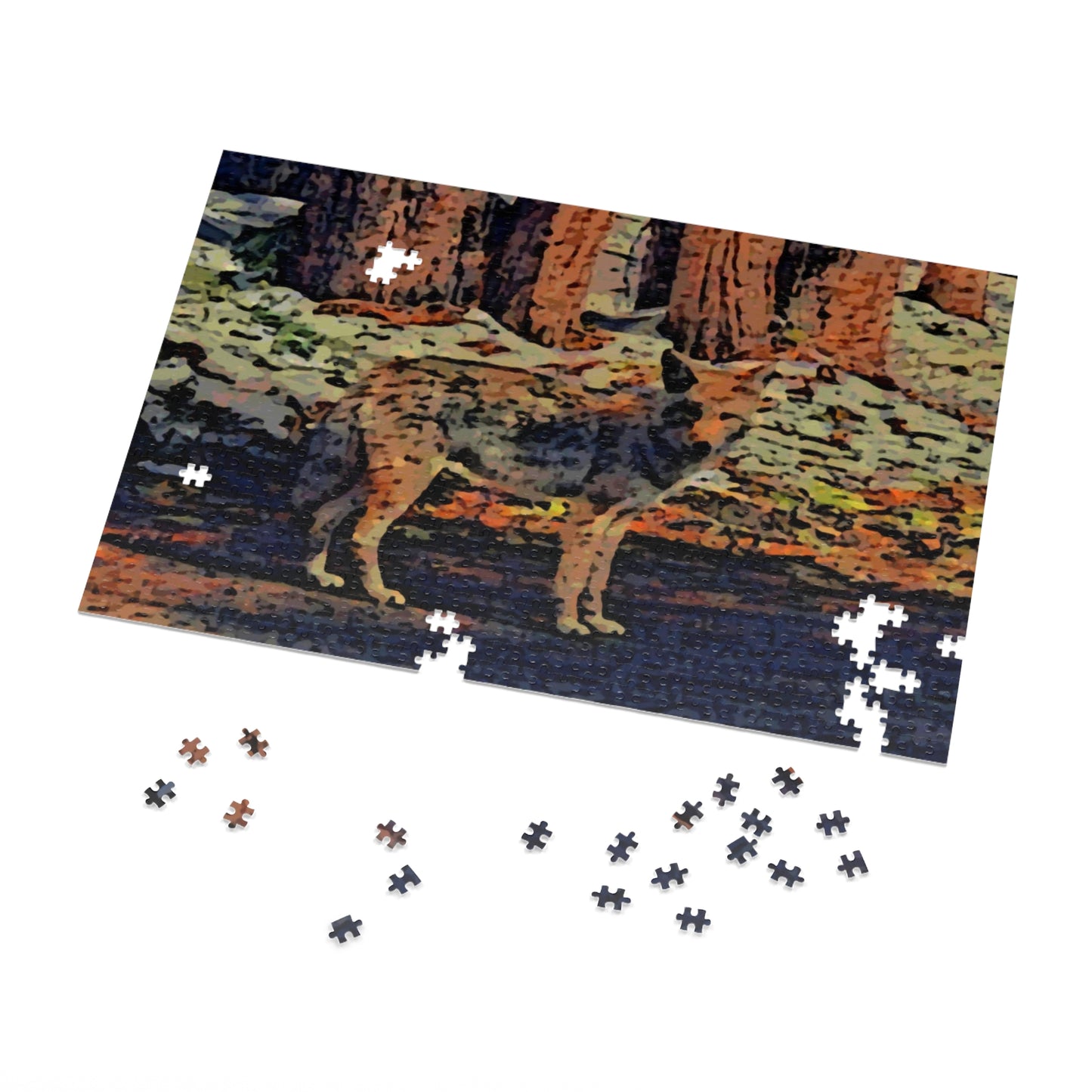 Jigsaw Puzzle (30, 110, 252, 500,1000-Piece) ... Coyote ... "Yosemite Valley: Circa May23 ... KPH Base Photo" ... Original Works ...