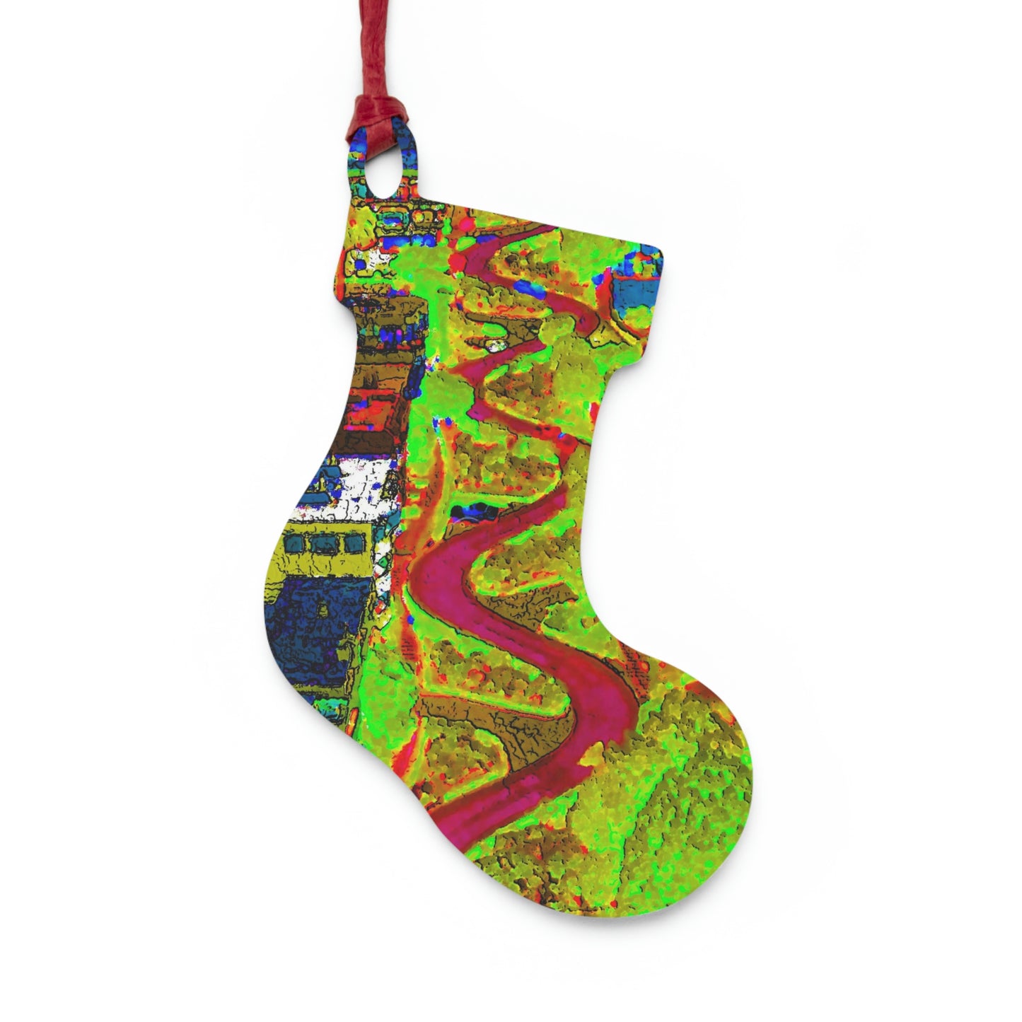 Wooden Ornaments ... A Crazy Street ... 'Eight Winding Curve-Switchbacks' ... "Lombard Street, San Francisco, CA' ... Family Archives: 1970's ... Original Works ...