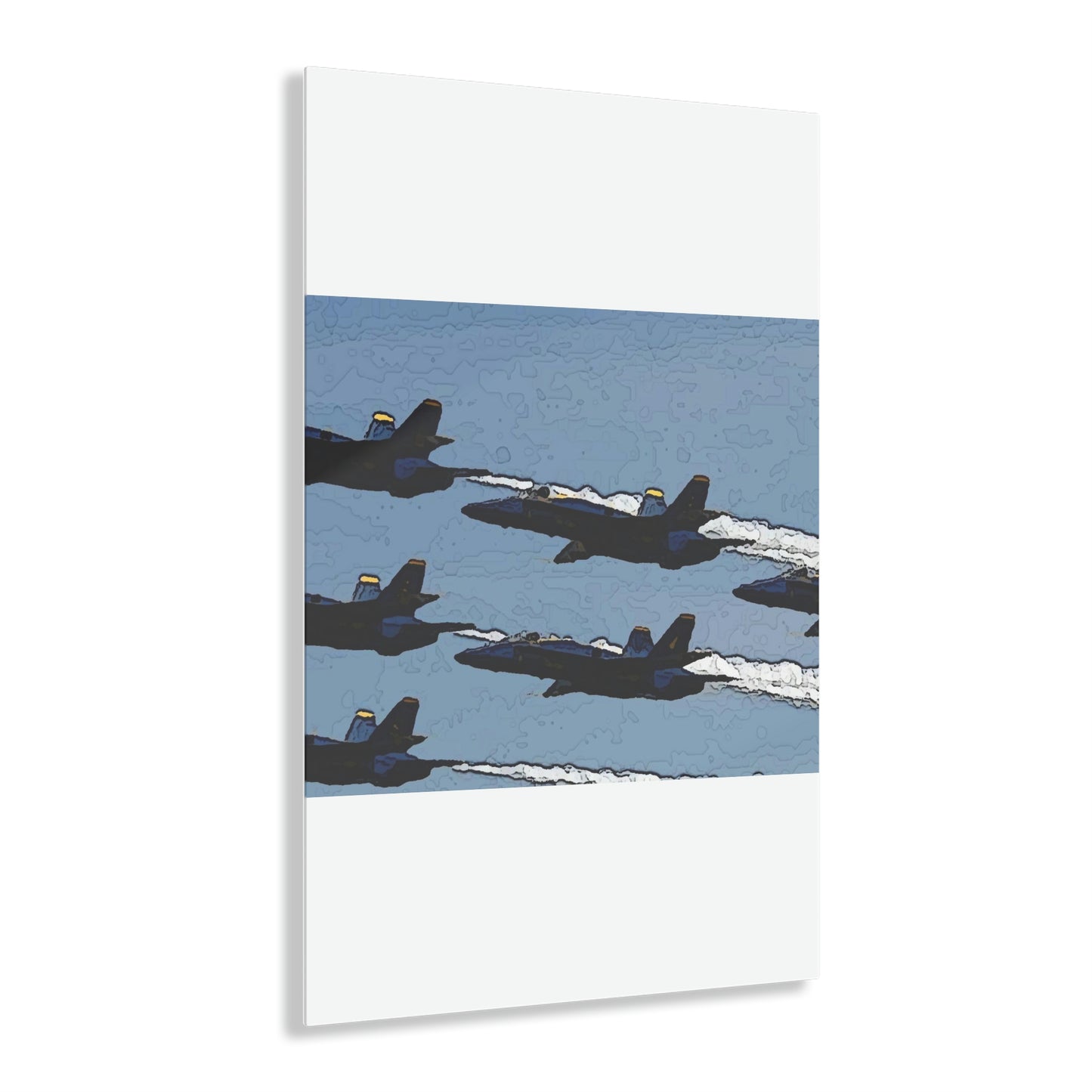 Acrylic Prints ... Seattle Seafair ..."Blue Angels Run Over Lake Washington" ... Circa Mid 1980's ... Dr FJ Holt ... Original Works ...
