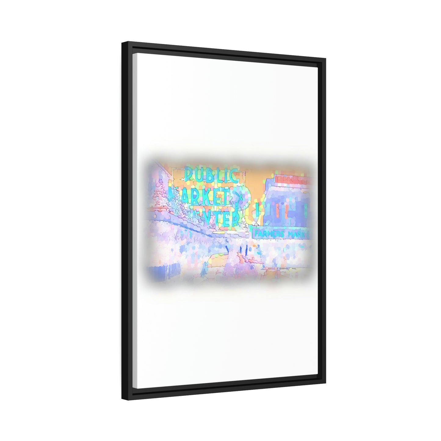 Matte Canvas, Black Frame ... PPM: Pike Place Market ... Original Work ... Winter 2022 ...