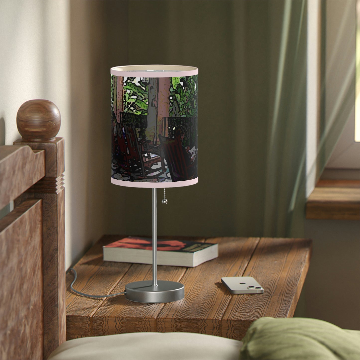 Lamp on a Stand, US|CA plug ...Lanai & Rocking Chairs At: 'The Pink Palace' ... The Royal Hawai'ian ... Honolulu, HI ... '27Oct2014' ... Original Works ...