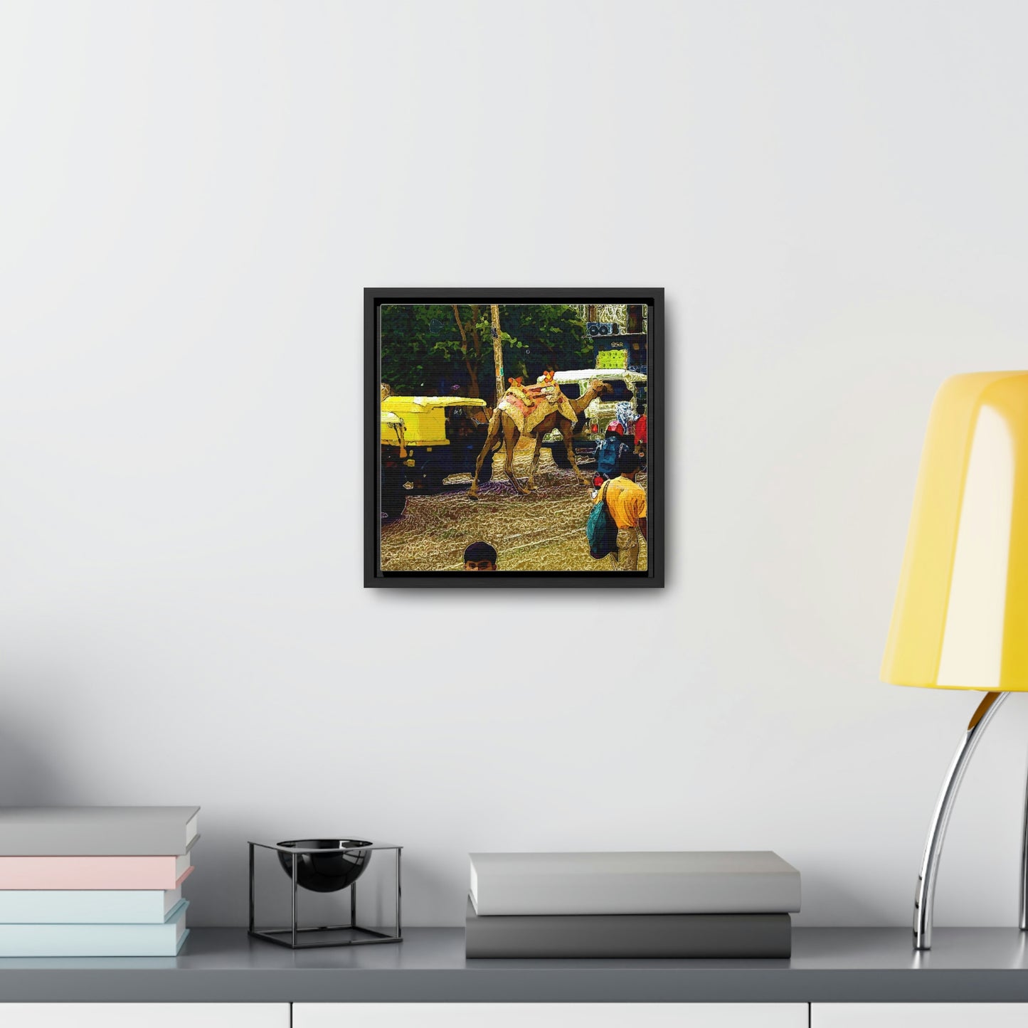 Gallery Canvas Wraps, Square Frame ... "Truckin'-Up-To-Buffalo ... 'Oops - Wrong Country' ... Truckin'-Up-To-New Delll -'E' ... " ... (Delhi, India) ... 5July2007. Original Works ...