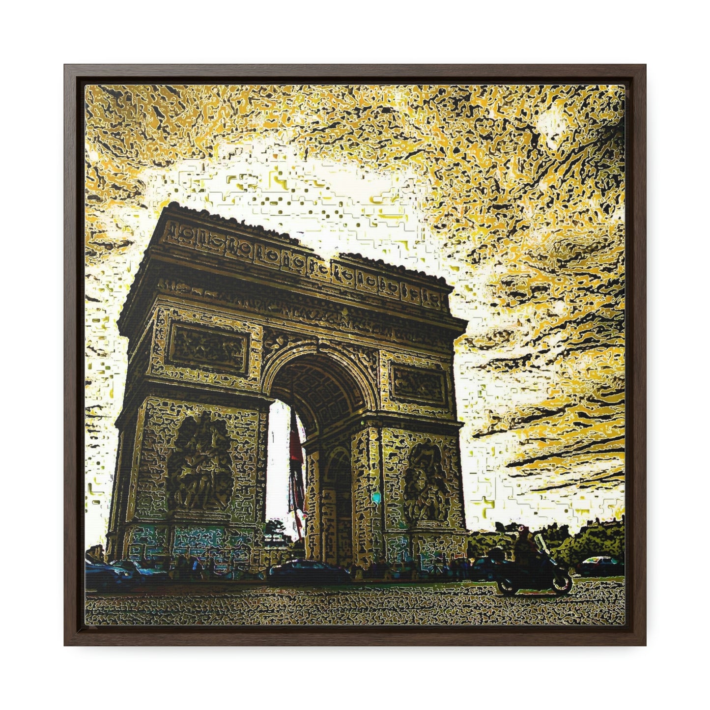 Gallery Canvas Wraps, Square Frame ...  L'Arc de Triomphe ... 'Barbara Joan Bonnell-Holt Photo' ... Circa 1972 ... Oringinal Works ...