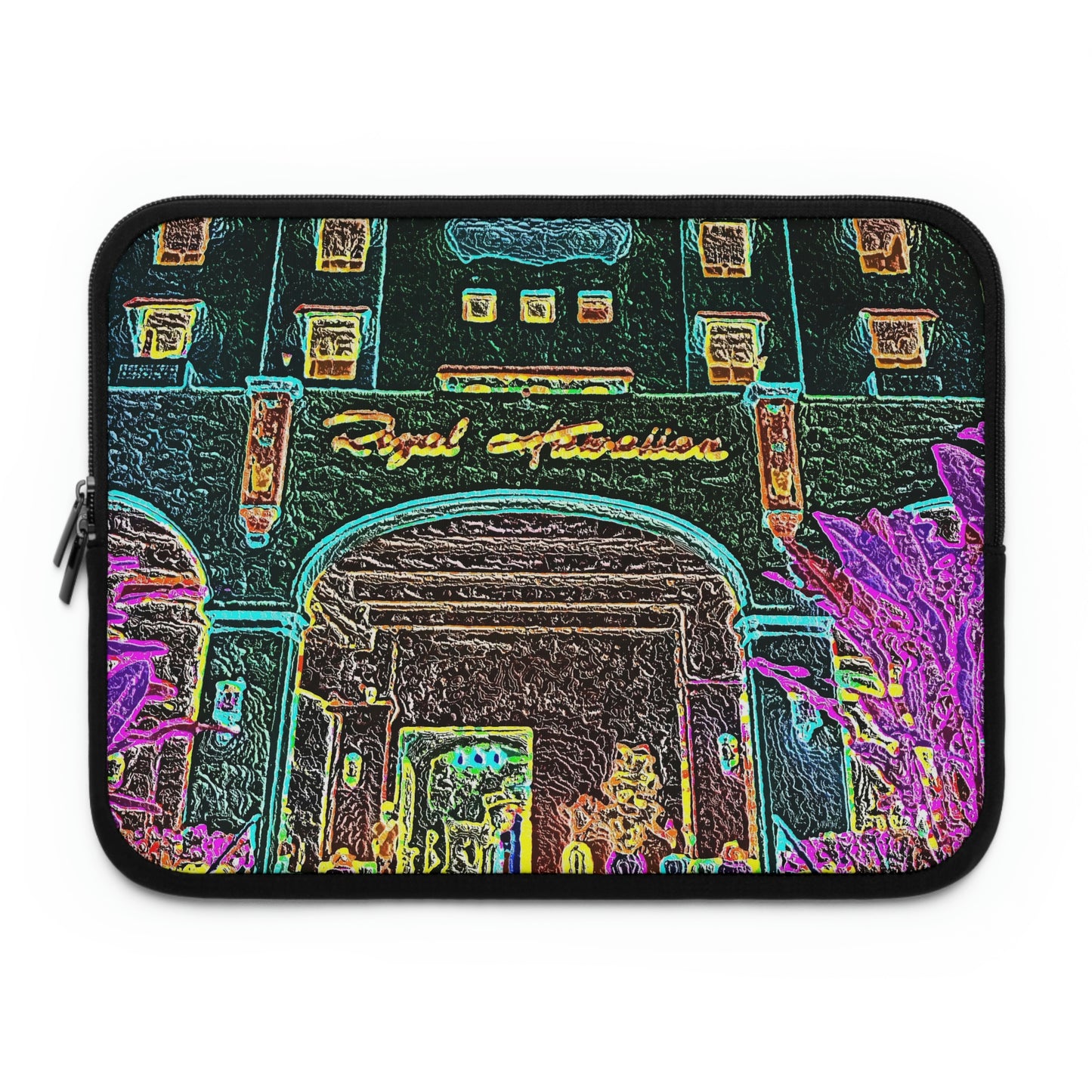 Laptop Sleeve ... "La Grande Entree" At: 'The Pink Palace' ... The Royal Hawai'ian ... Honolulu, HI ... '27Oct2014' ... Original Works ...