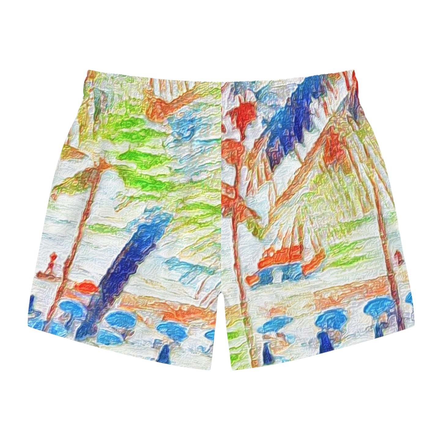 Swim Trunks (AOP) ... "The Royal Hawai'ian: Waikiki Beach_Beach" ... Honolulu, HI ... October 2014 (Halloween) ... Original Works ...