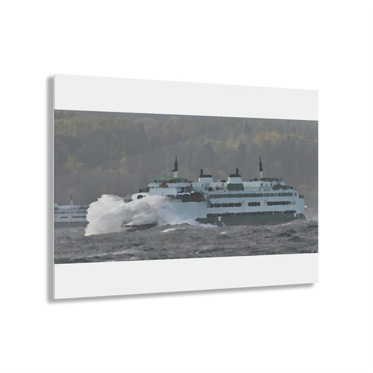 Acrylic Prints ... WADOT Ferry Crossing ... "A Very Rough Day" ... Mulkiteo Route ... Family Archives ... Early 1990's' ... Original Works ...