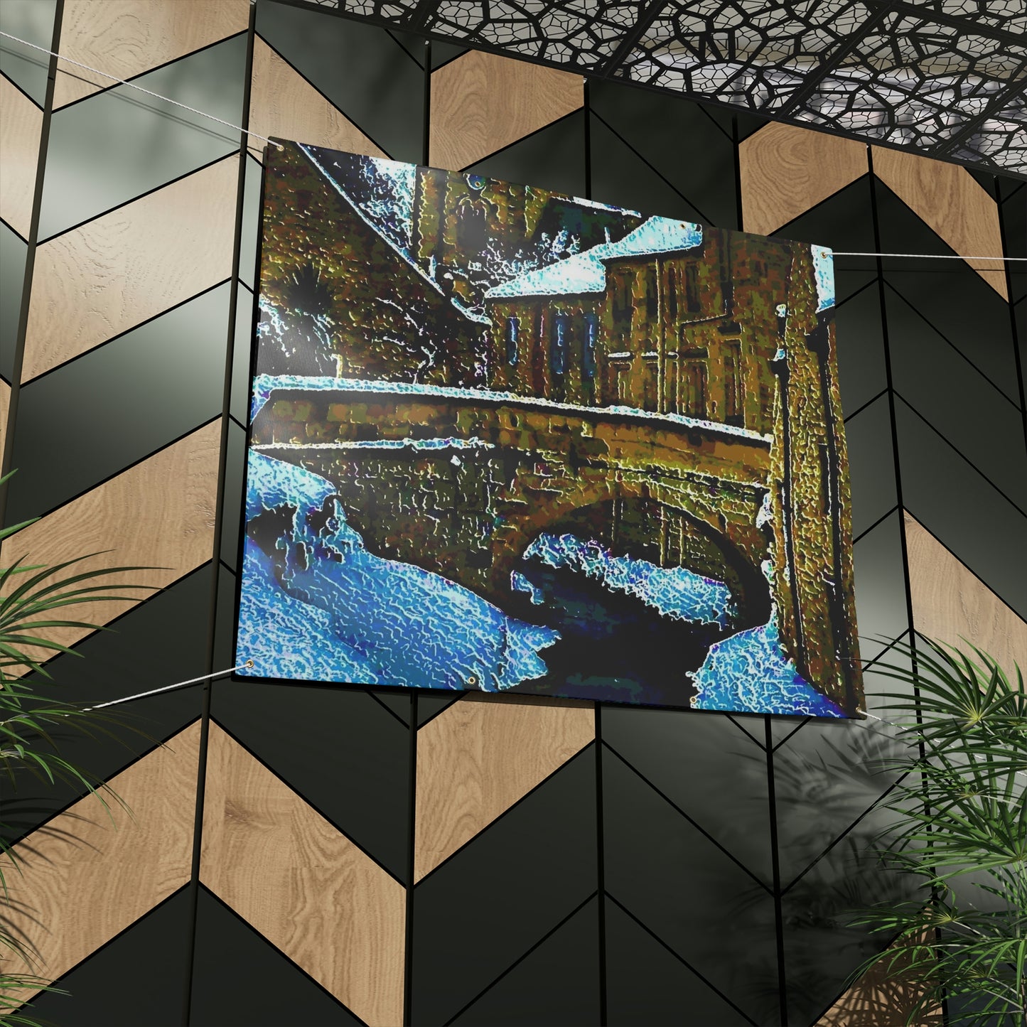 Matte Banner ... Walikng The Streets & Alleys ... 'Strolling The Canals ... '  ... Original Works  ...