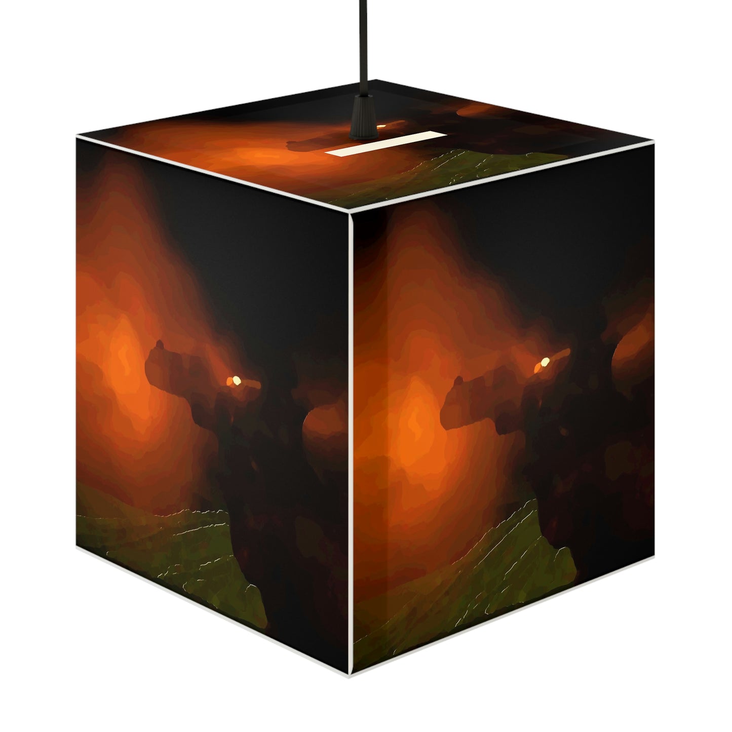 Light Cube Lamp ... Ruger .357 Magnum Early-Morning-Target-Practice ... 'Circa April 2022' ... Original Works ...