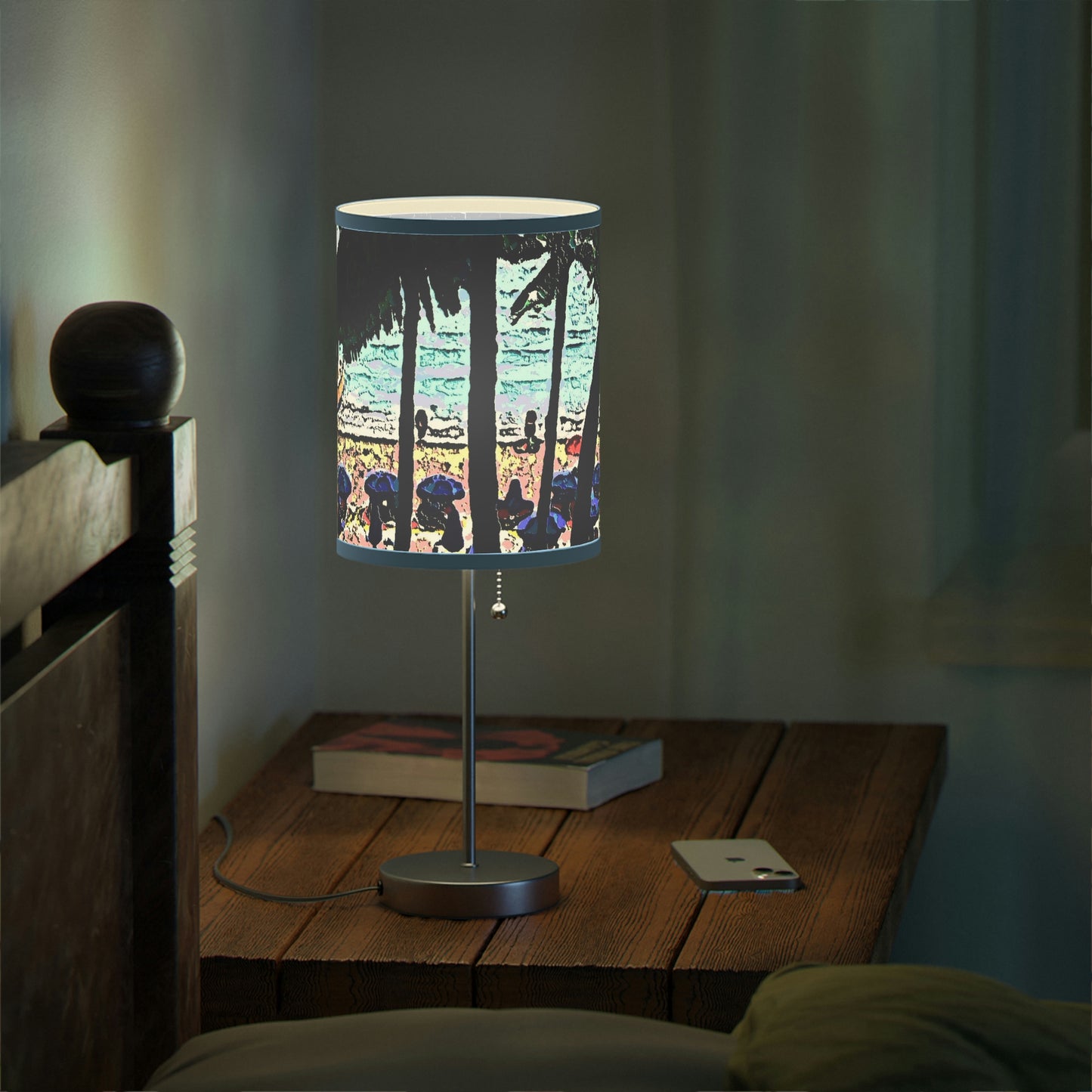 Lamp on a Stand, US|CA plug ... "A Beautiful Beach Amongst The Palms" ... The Outrigger Waikiki, Honolulu, Oahu ... Original Works ...