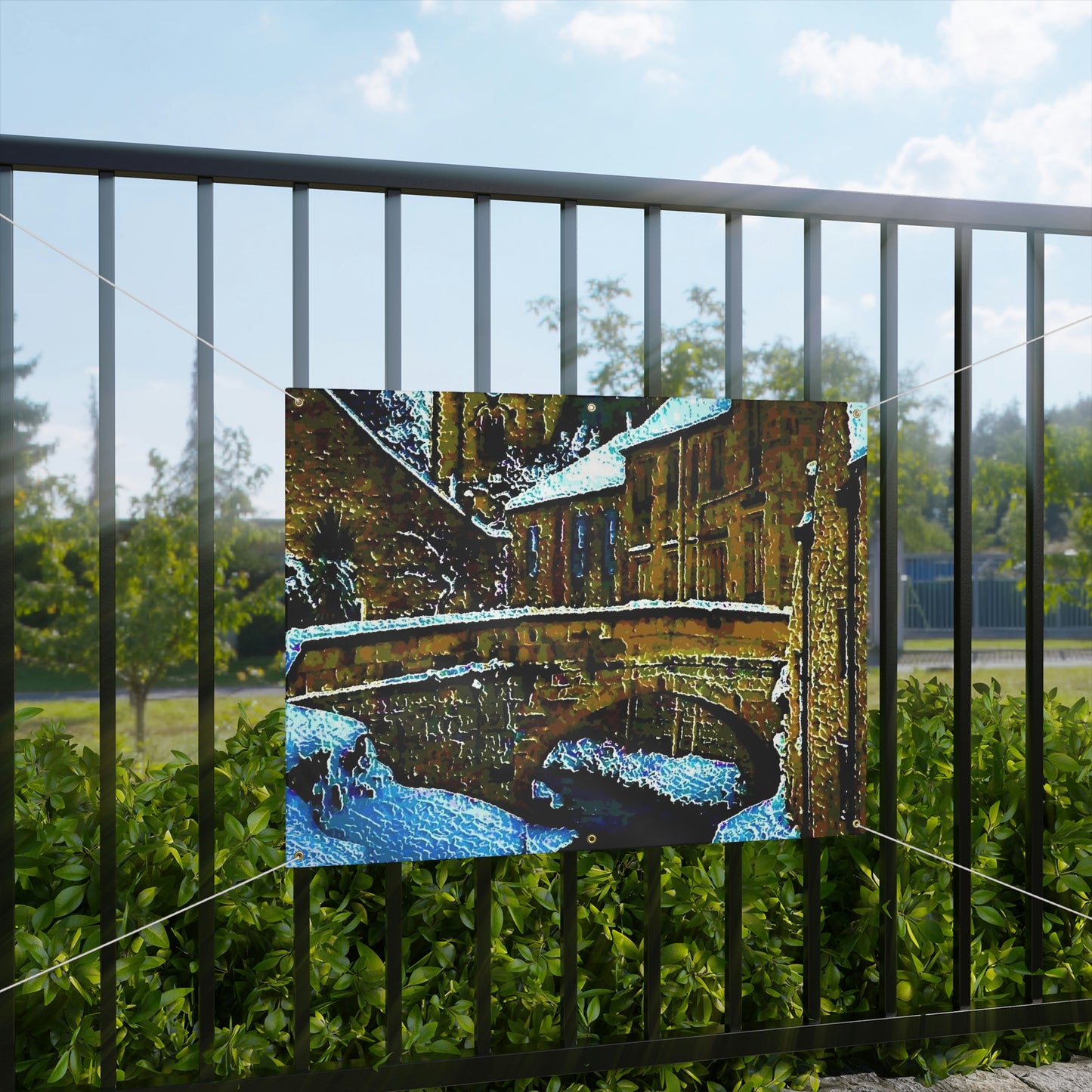 Matte Banner ... Walikng The Streets & Alleys ... 'Strolling The Canals ... '  ... Original Works  ...