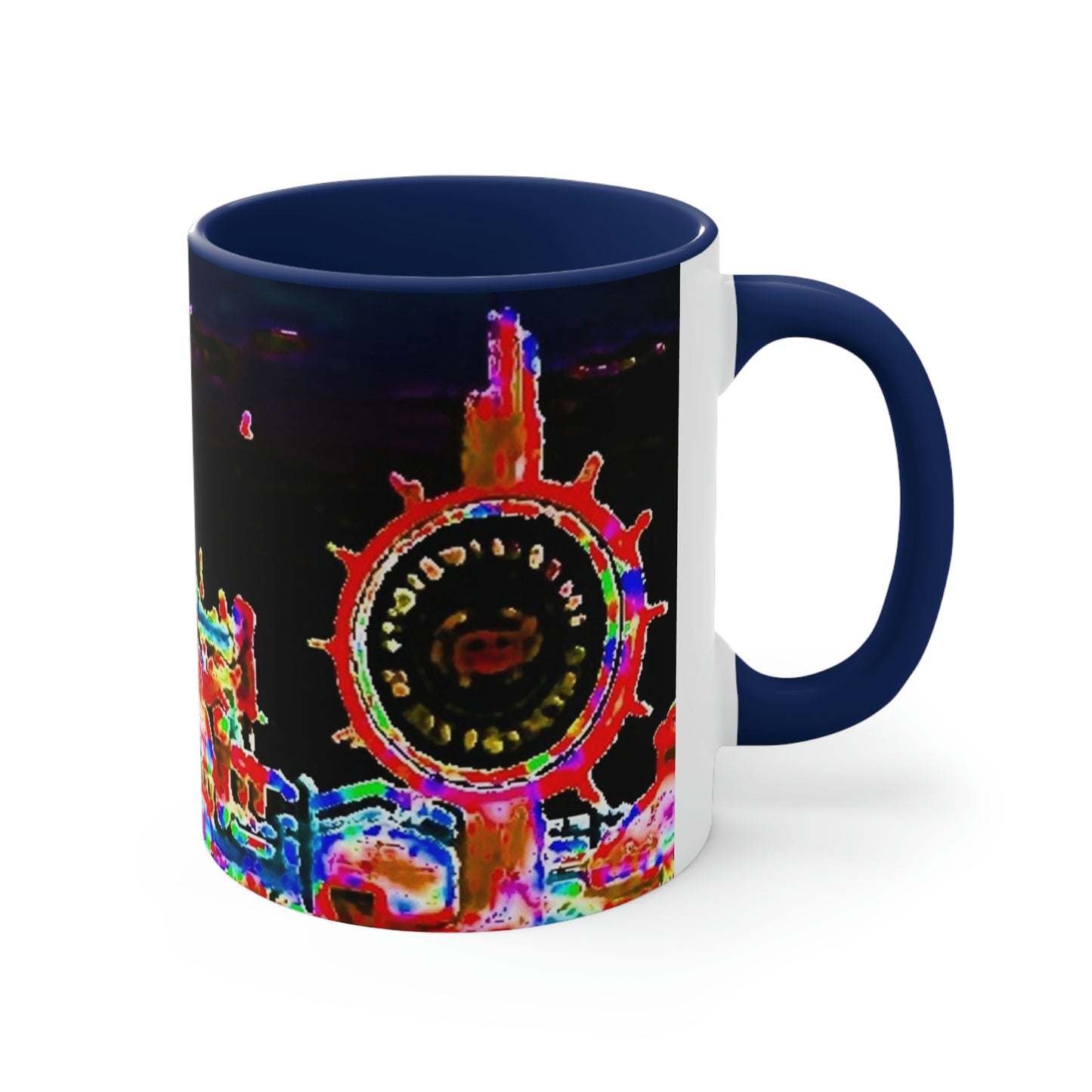 Accent Coffee Mug, 11oz ... "No.9 Fishermen's Grotto - Fishermen's Wharf, SF, California" ... Family Archives: 1970's ... Original Works ...