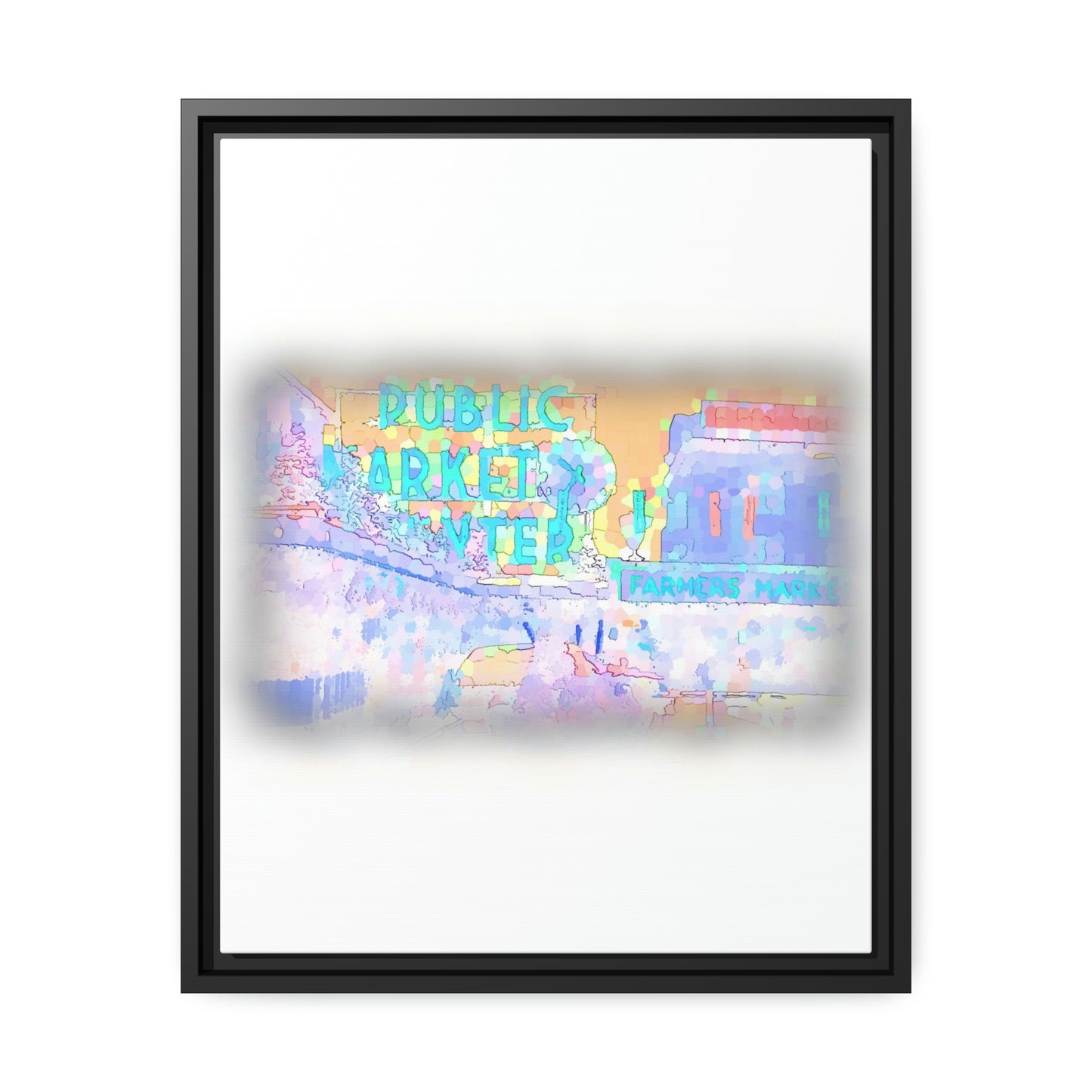Matte Canvas, Black Frame ... PPM: Pike Place Market ... Original Work ... Winter 2022 ...