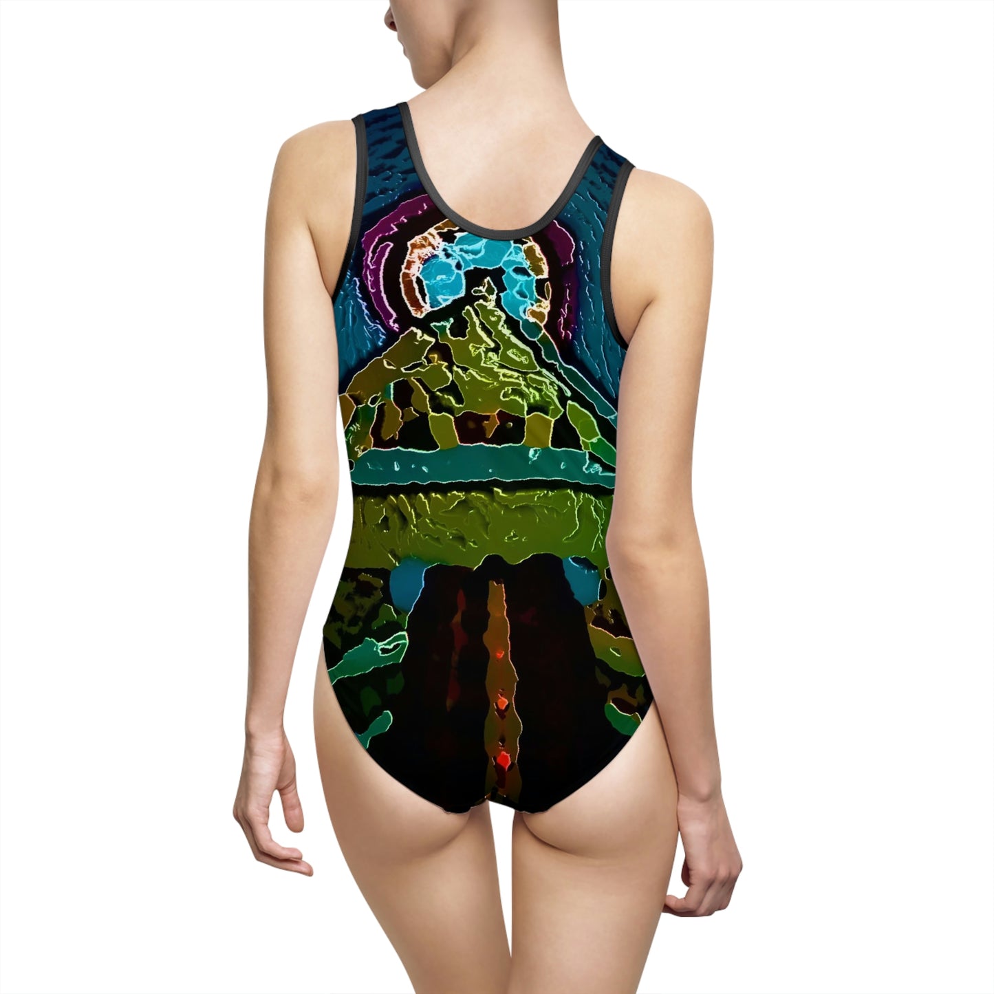 Women's Classic One-Piece Swimsuit ... Rockin' The Space Needle 'In-Style' .. " Family Archive Photo: Original Works ... Seattle World's Fair 1962