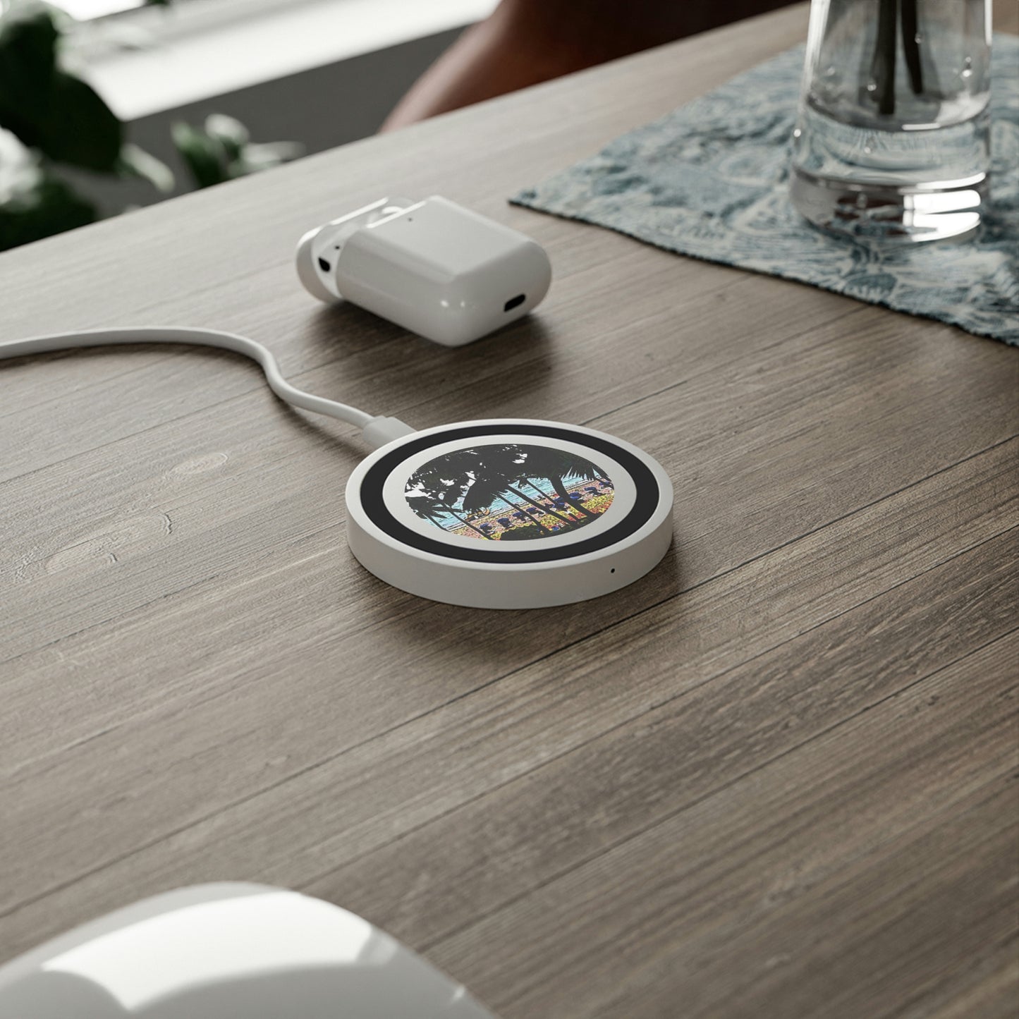 Quake Wireless Charging Pad ... "A Beautiful Beach Amongst The Palms" ... The Outrigger Waikiki, Honolulu, Oahu ... Original Works ...