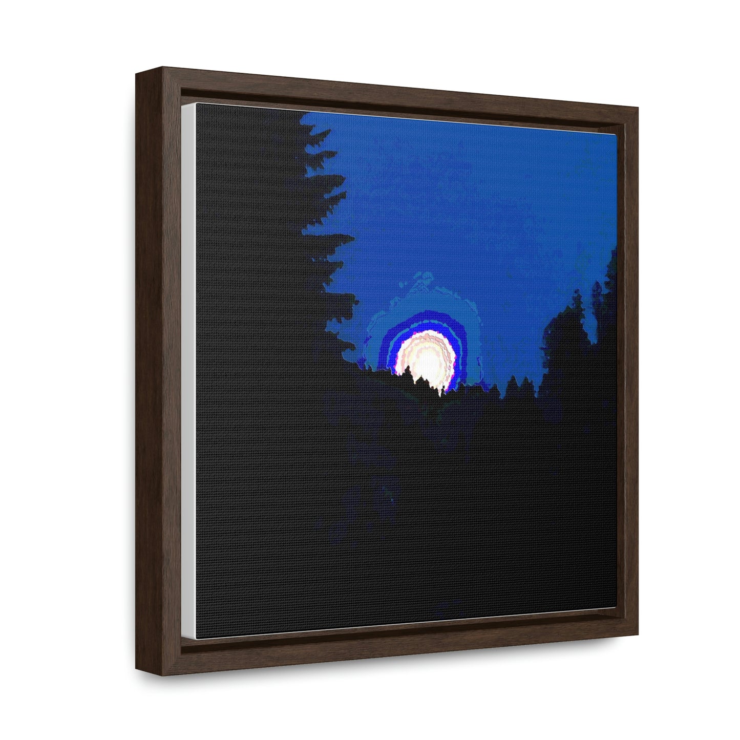 Gallery Canvas Wraps, Square Frame ... "The Road Home" ...' Over The River & Through The Woods To? ...' ... Moonscape Near Elk City, Idaho ... Original Works ... 5Jan23 ...