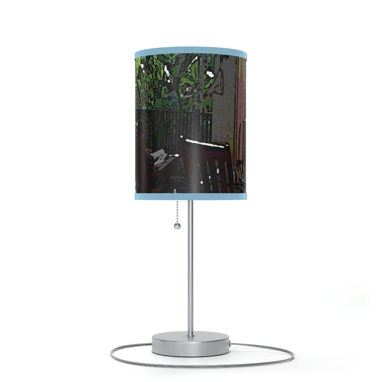 Lamp on a Stand, US|CA plug ...Lanai & Rocking Chairs At: 'The Pink Palace' ... The Royal Hawai'ian ... Honolulu, HI ... '27Oct2014' ... Original Works ...